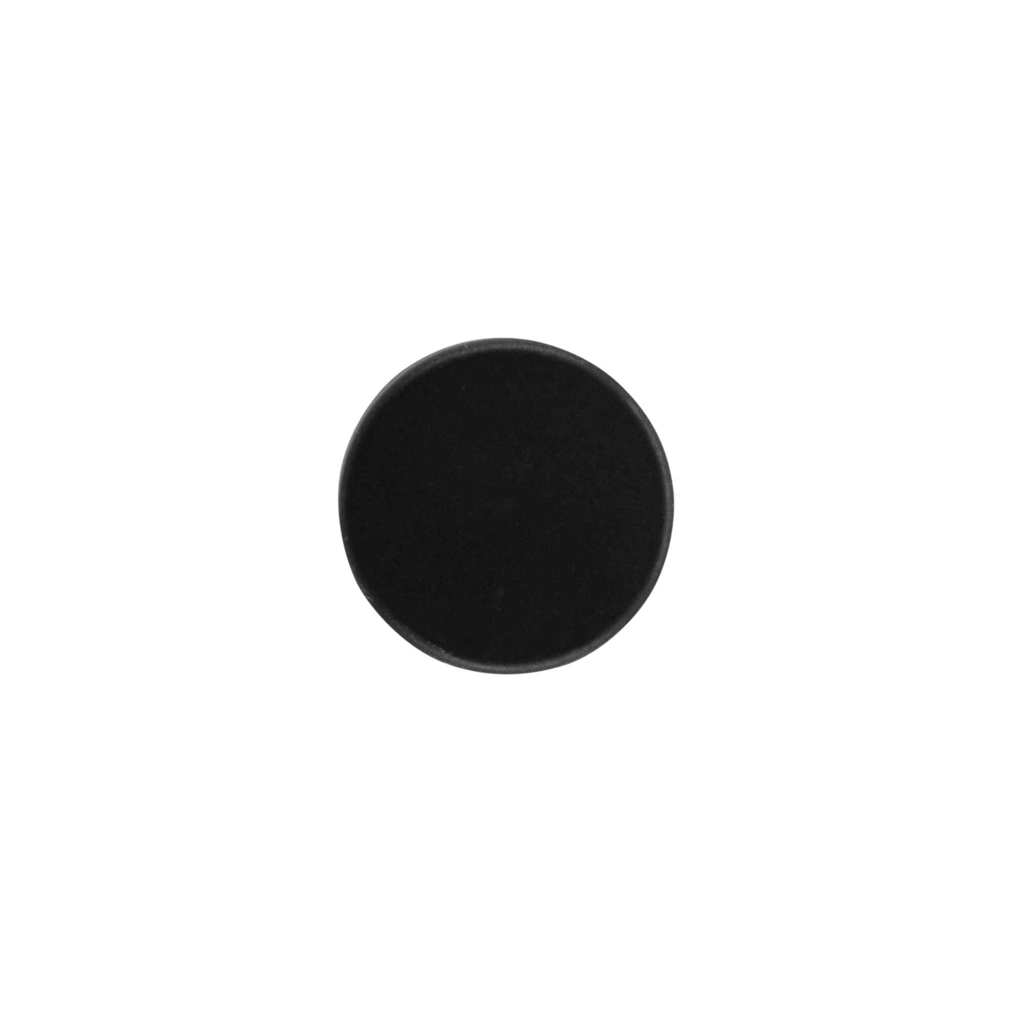 Bouchon à vis, métal-plastique, noir, pour ouverture : PP 28