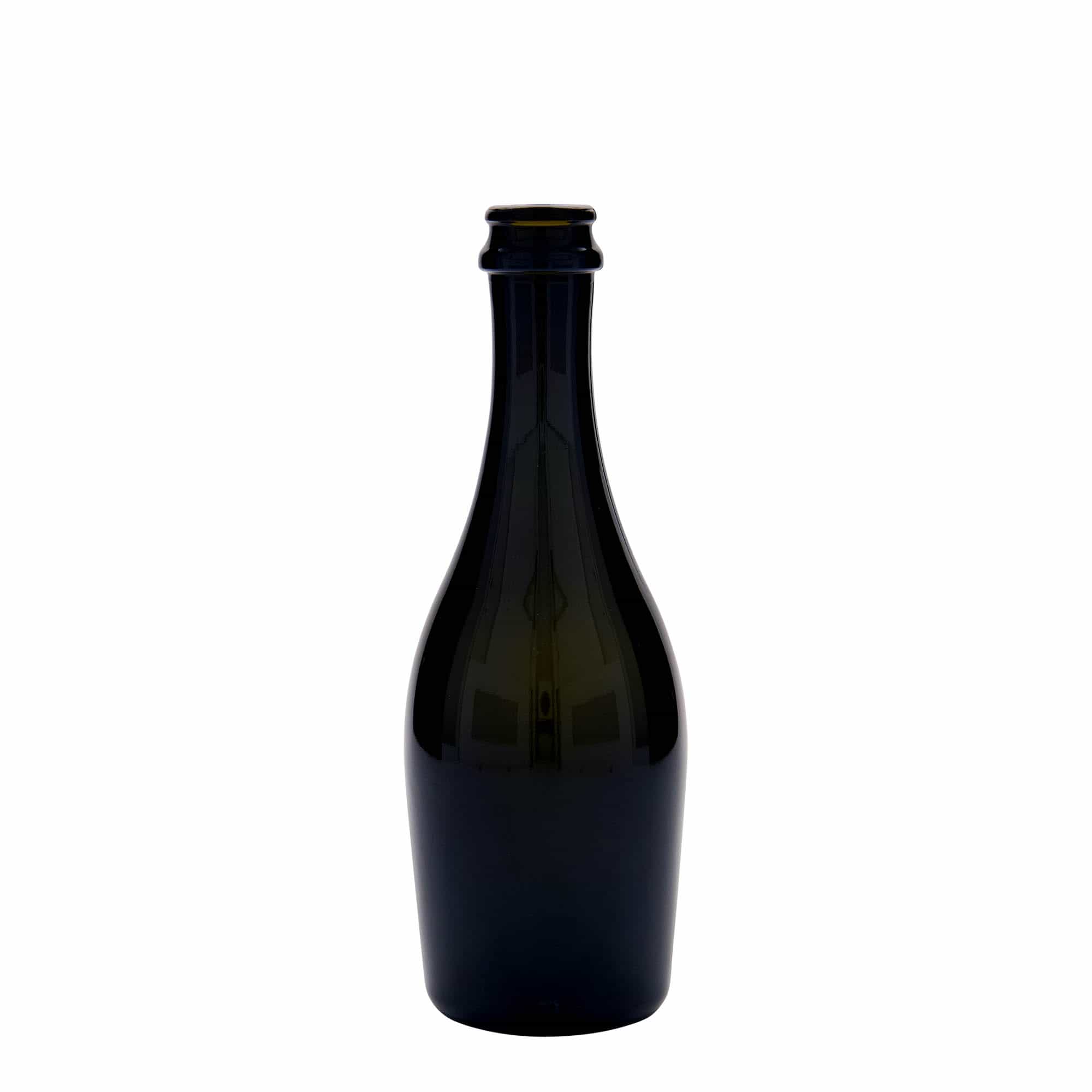Bouteille de vin mousseux 330 ml 'Carmen', verre, vert antique, ouverture : capsule couronne