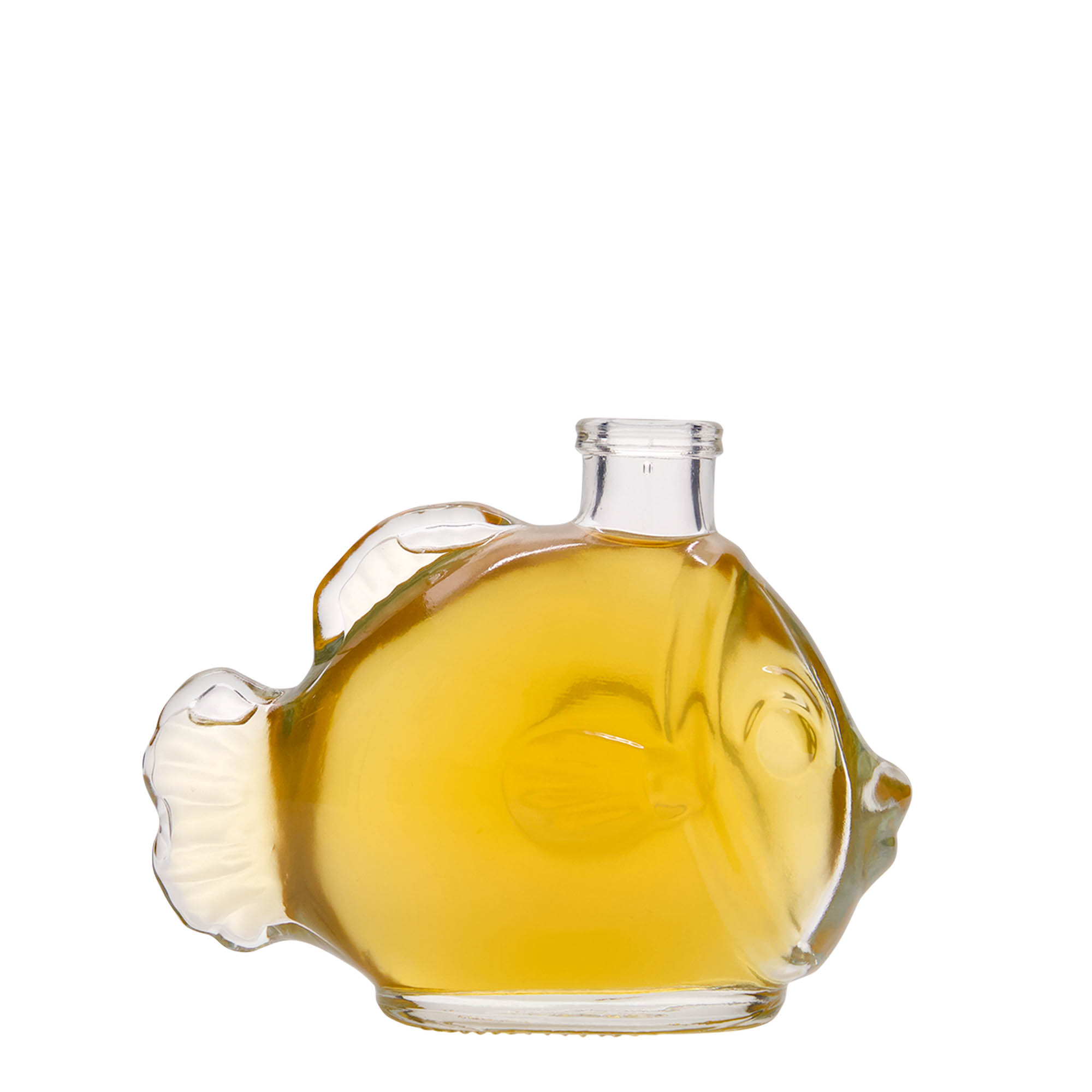 Flacon en verre 200 ml « Poisson », ouverture : liège