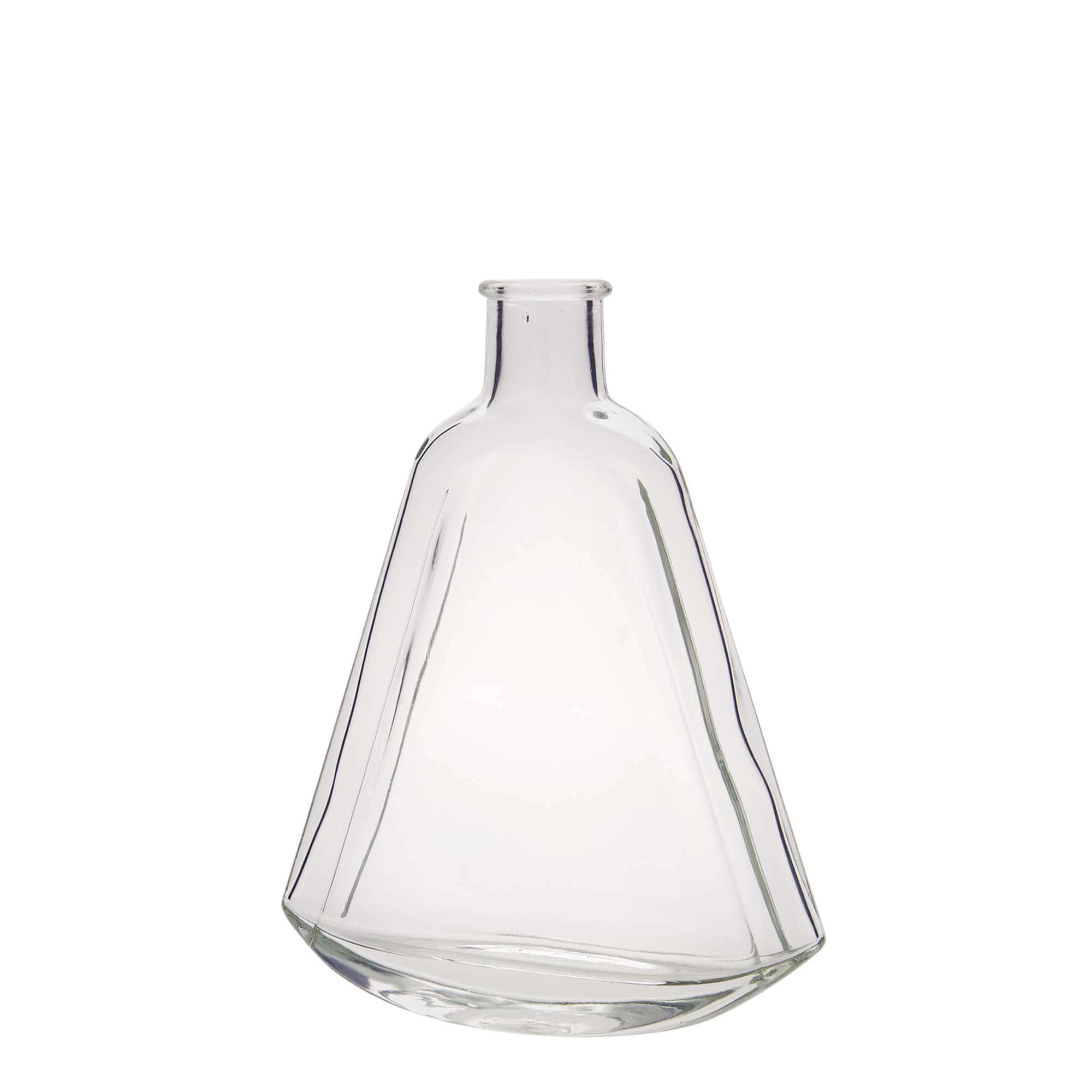 Bouteille en verre 200 ml 'Maurizio', ovale, ouverture : liège