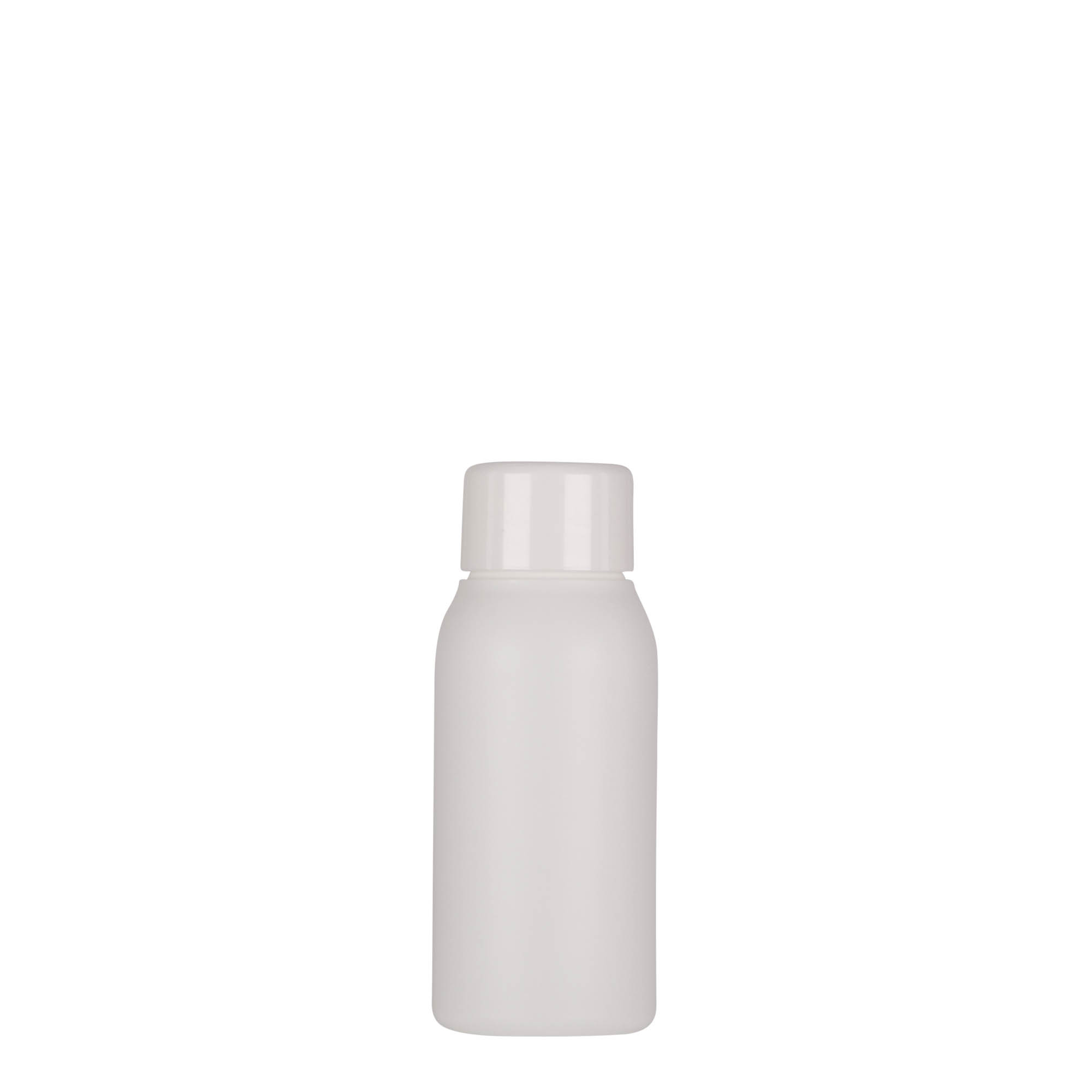 Flacon en plastique 50 ml 'Tuffy', PEHD, blanc, ouverture : 24/410
