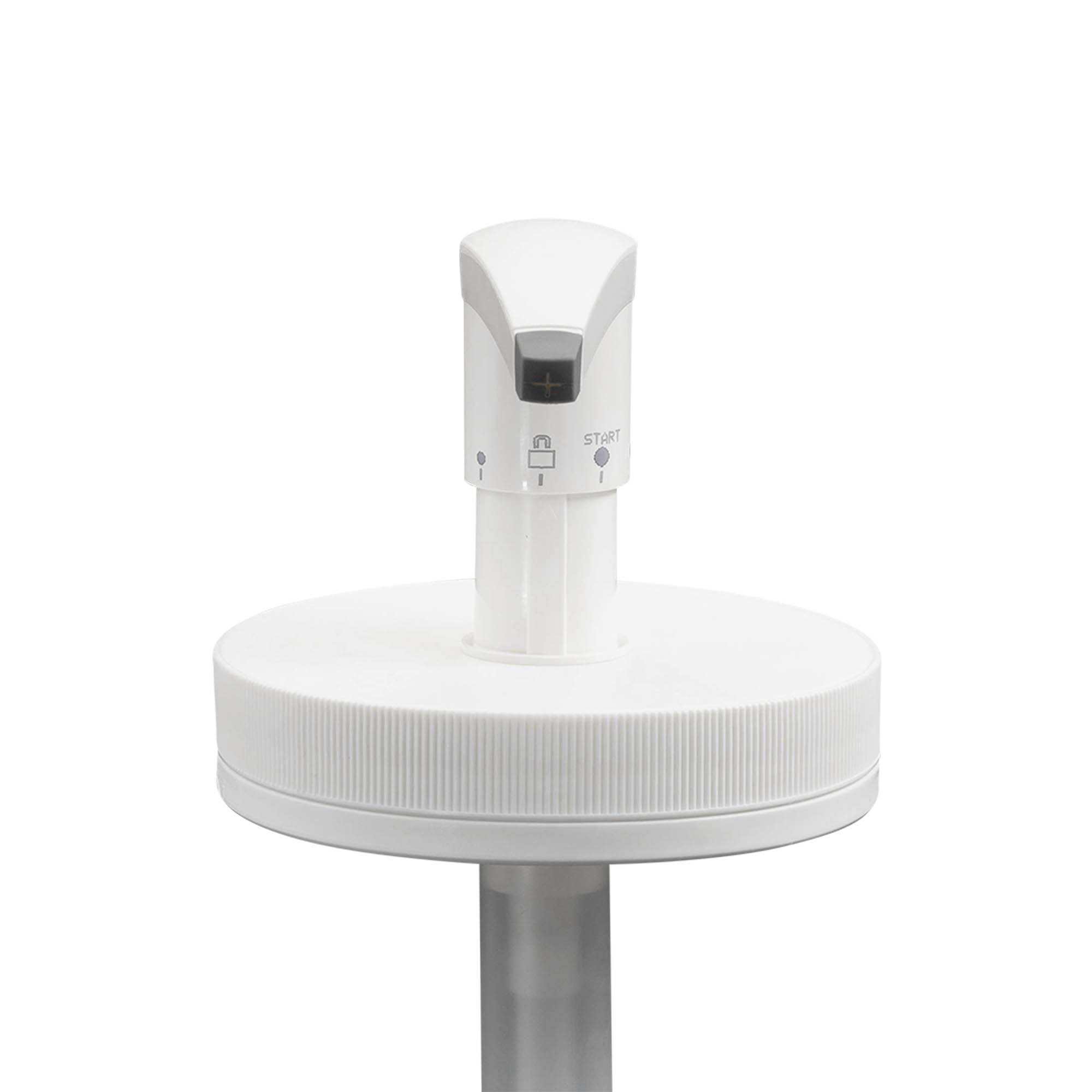 Pompe distributrice pour 1 240 ml « Securibox », plastique PE, blanc, pour ouverture : bouchon à vis