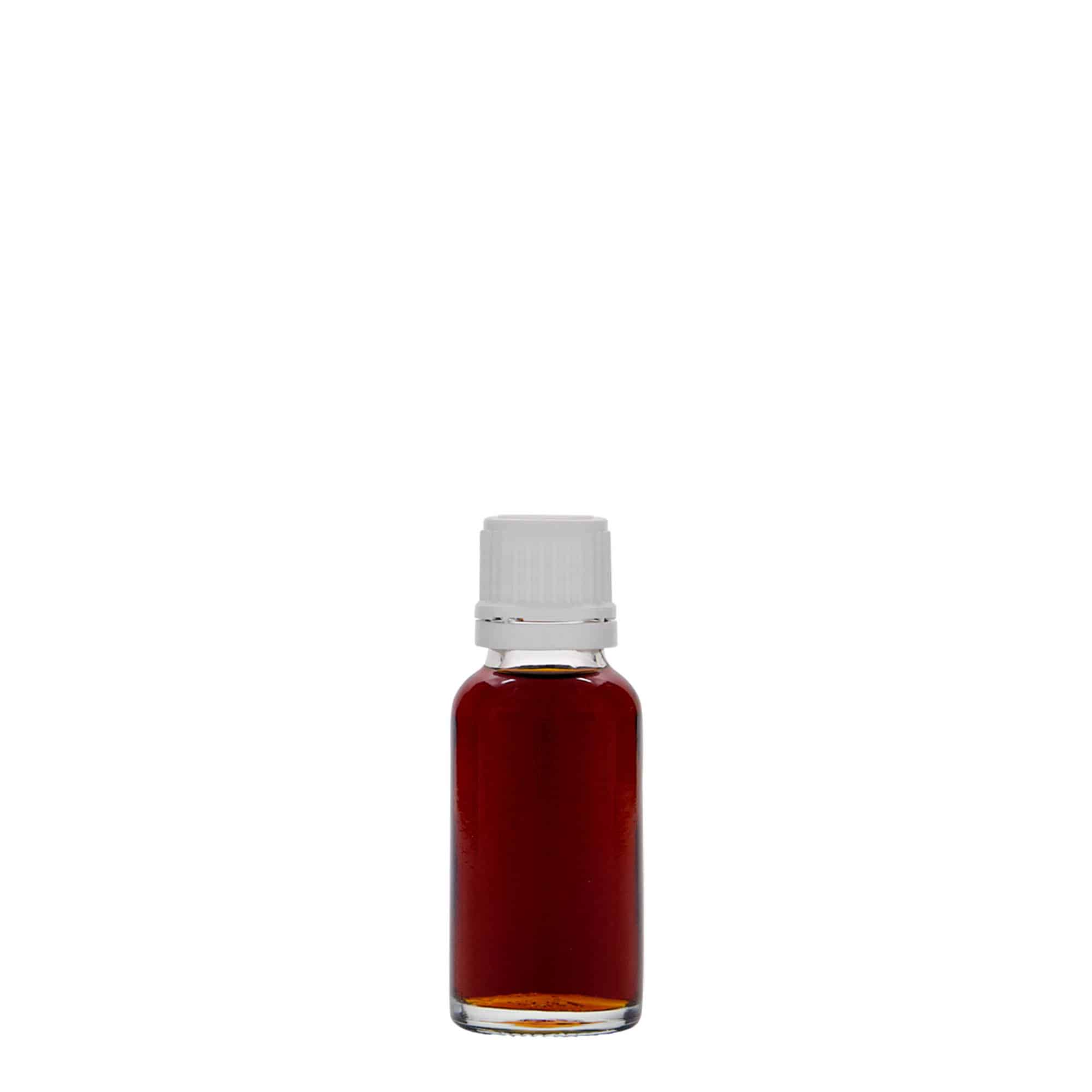 Flacon pharmaceutique 20 ml, verre, bouchage: DIN 18