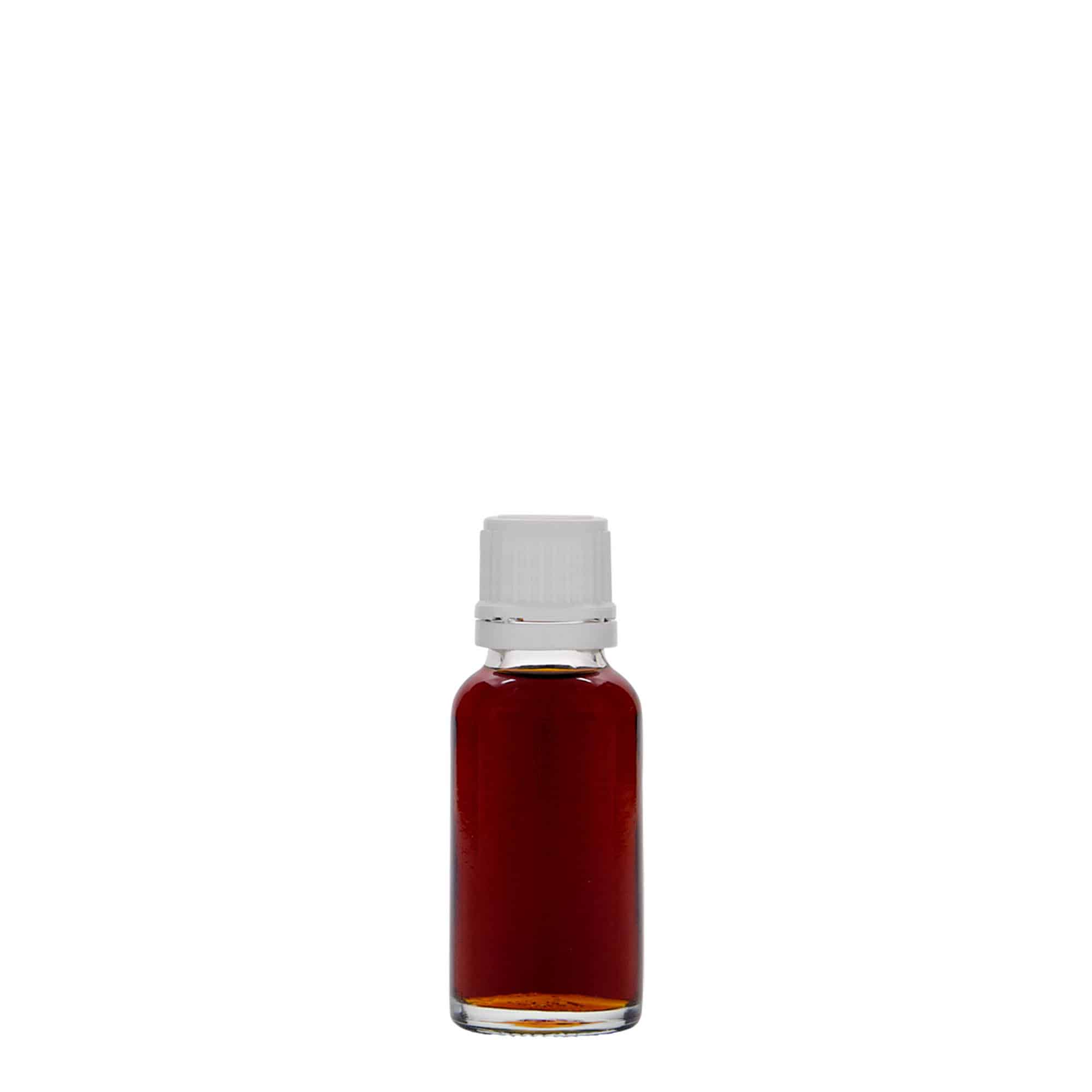 Flacon médical de 20 ml, verre, ouverture : DIN 18
