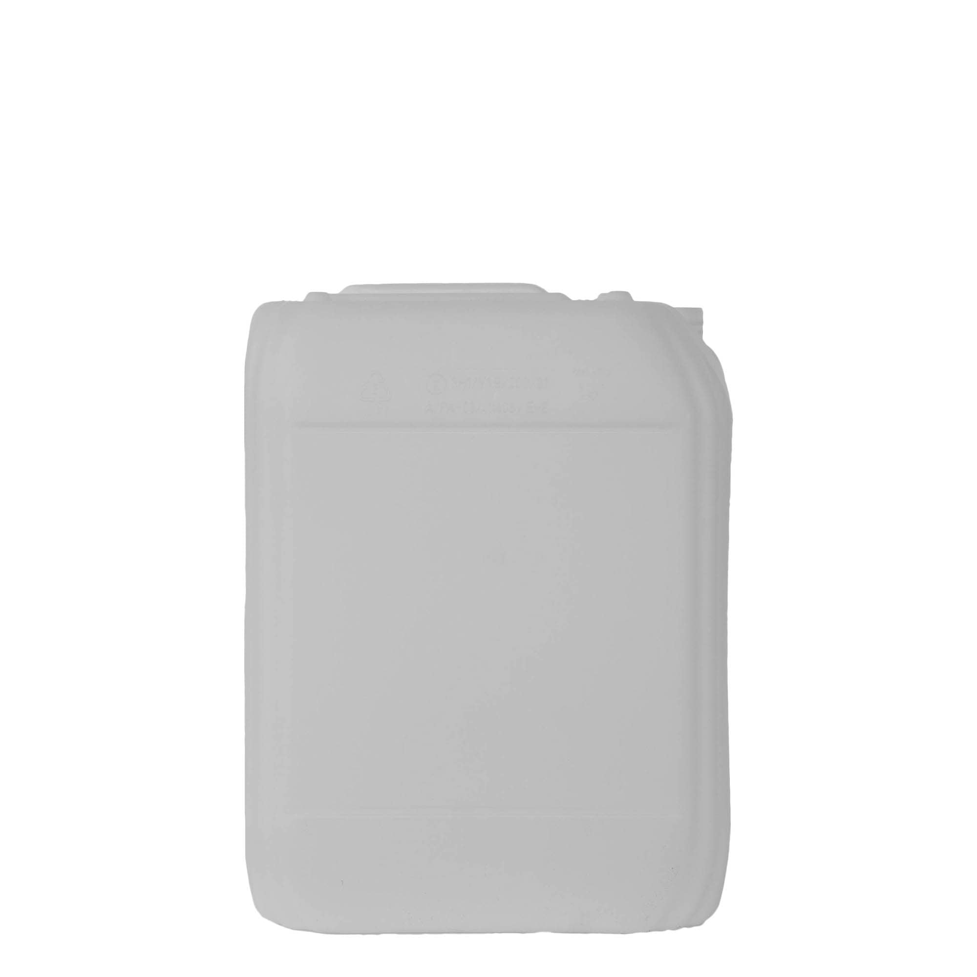 Bidon de 20 l, rectangulaire, plastique HDPE, naturel, ouverture : ND 60