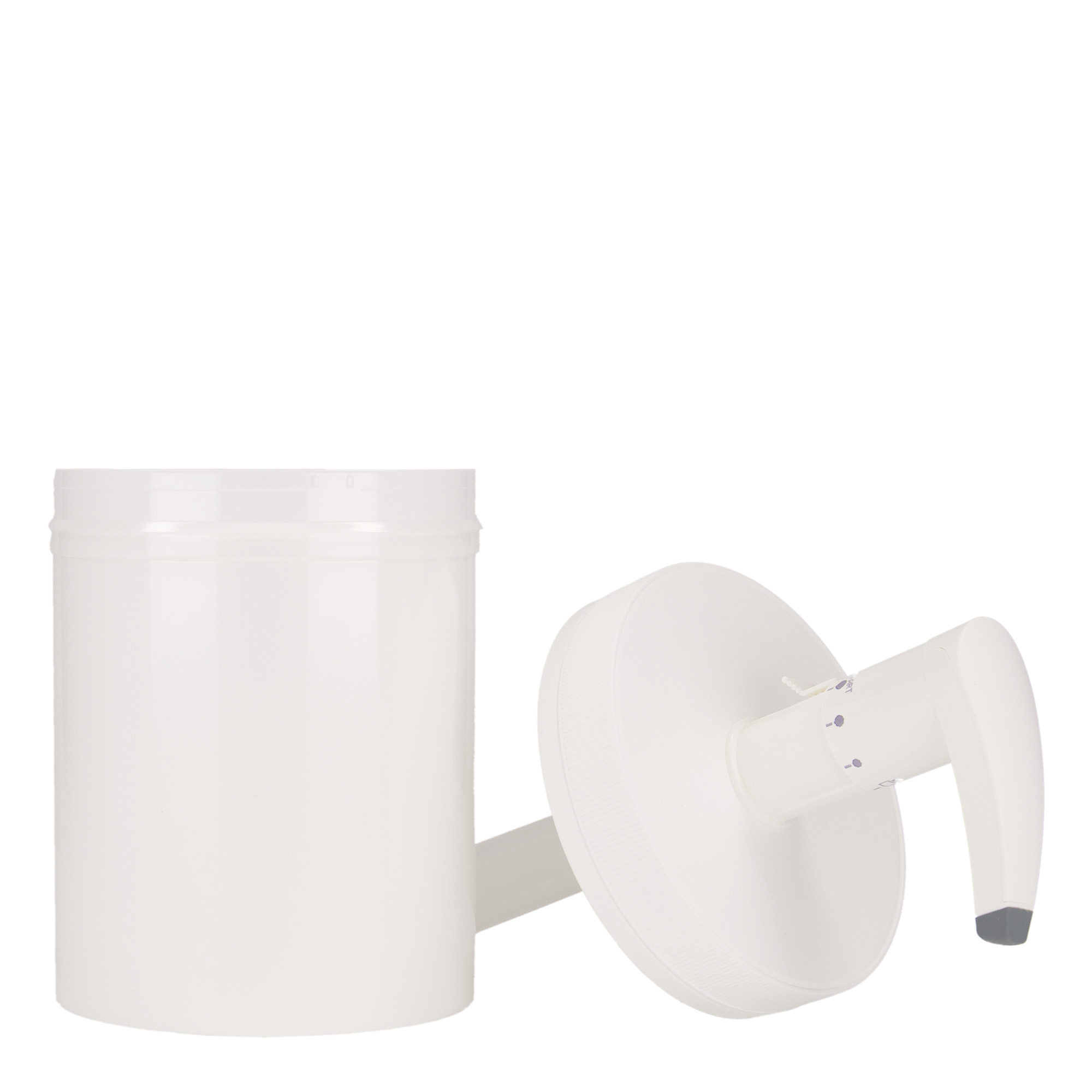Flacon distributeur 1.240 ml 'Securibox', plastique PP, blanc, ouverture : bouchon à vis Flacon distributeur 1.240 ml 'Securibox', plastique PP, blanc, ouverture : bouchon à vis