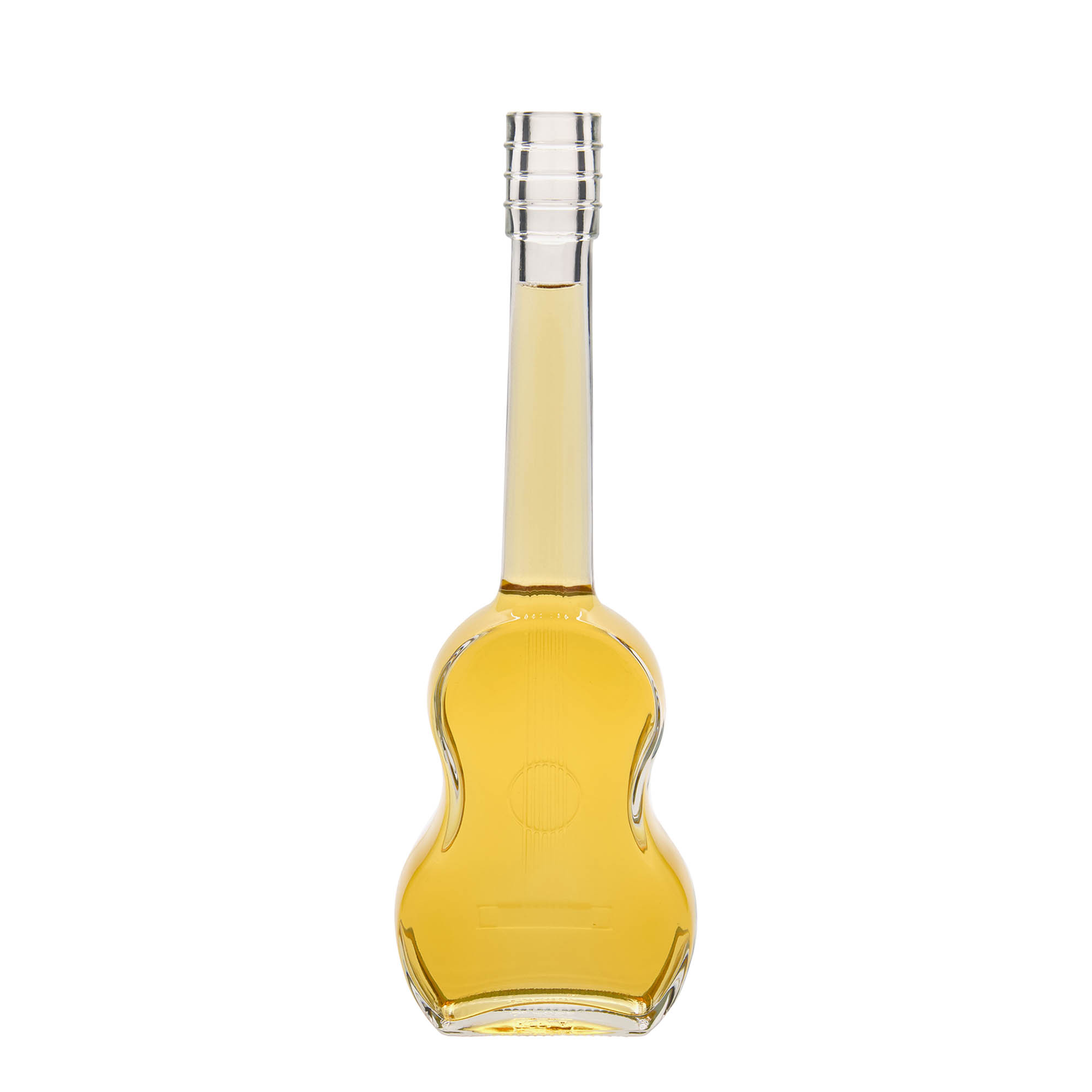 Bouteille en verre de 500 ml « Guitare », ouverture : bouchon en liège Bouteille en verre de 500 ml « Guitare », ouverture : bouchon en liège