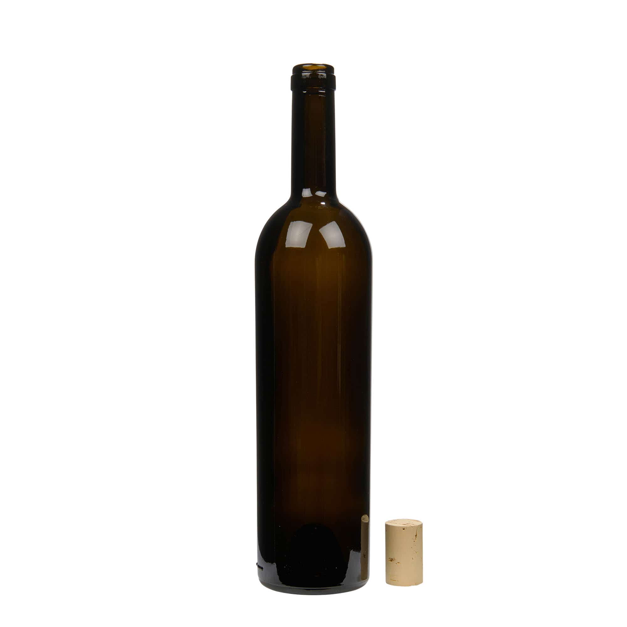 Bouteille de vin 750 ml 'Liberty', vert antique, bouchage: bouchon