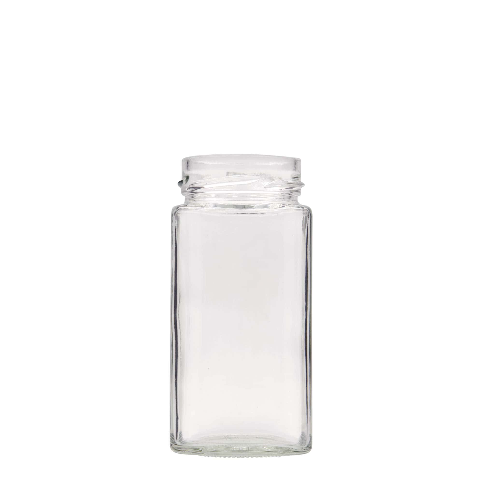 314 ml Verre carré 'Funny', ouverture : Deep-Twist-Off (DTO 58)