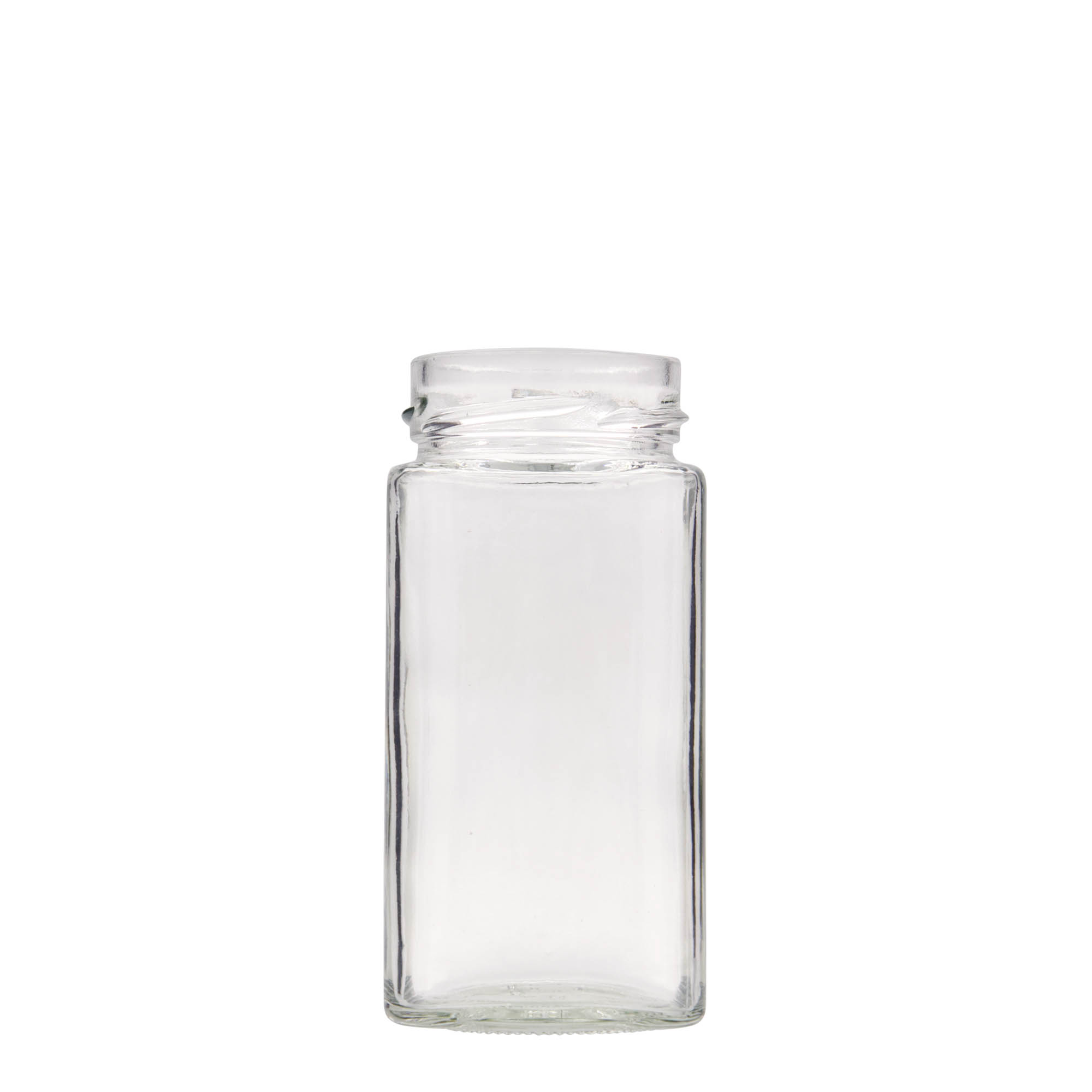 314 ml Verre carré « Funny », ouverture : Deep-Twist-Off (DTO 58)