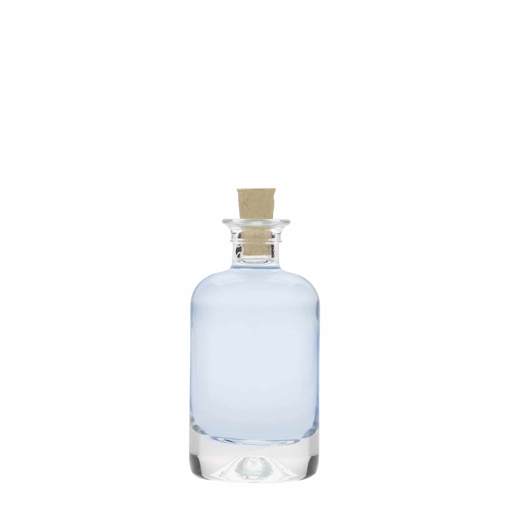 Flacon en verre de 40 ml, type pharmacien, ouverture : liège