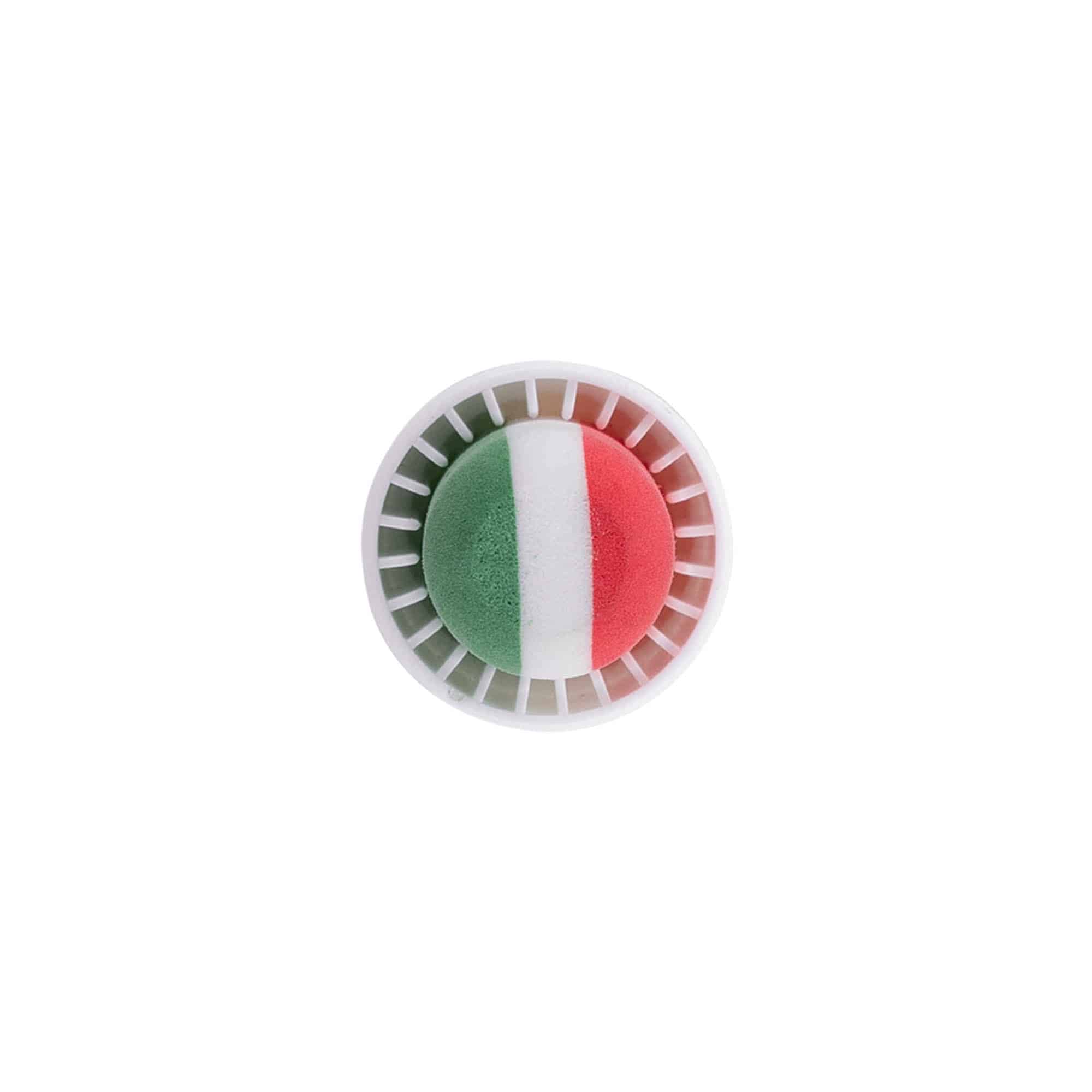 Bouchon à prise 19 mm 'Italie', plastique, multicolore, pour embouchure : liège Bouchon à prise 19 mm 'Italie', plastique, multicolore, pour embouchure : liège