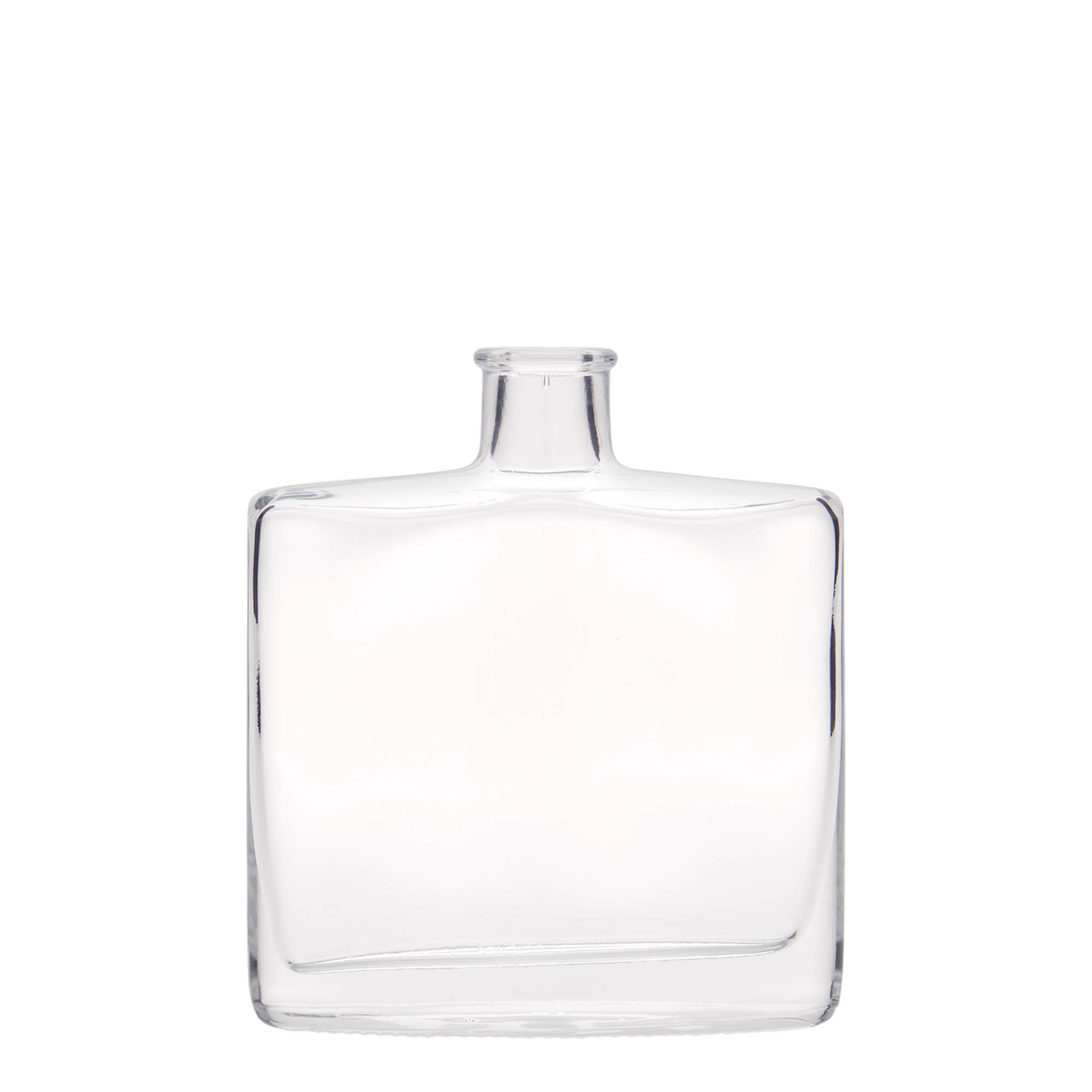 Flacon en verre 200 ml 'Zorbas', ovale, ouverture : bouchon en liège Flacon en verre 200 ml 'Zorbas', ovale, ouverture : bouchon en liège