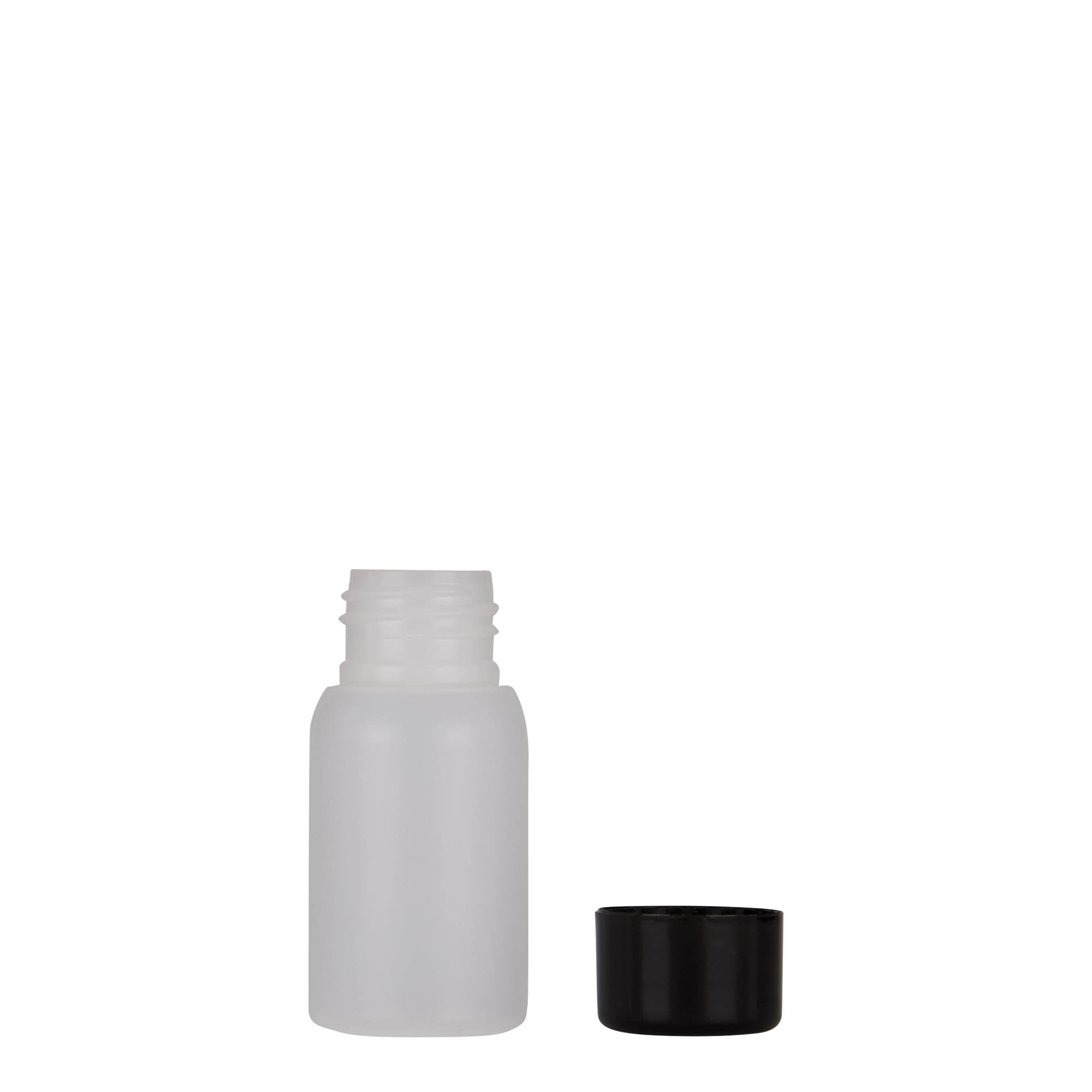 Flacon en plastique 30 ml 'Tuffy', HDPE, naturel, ouverture : 24/410