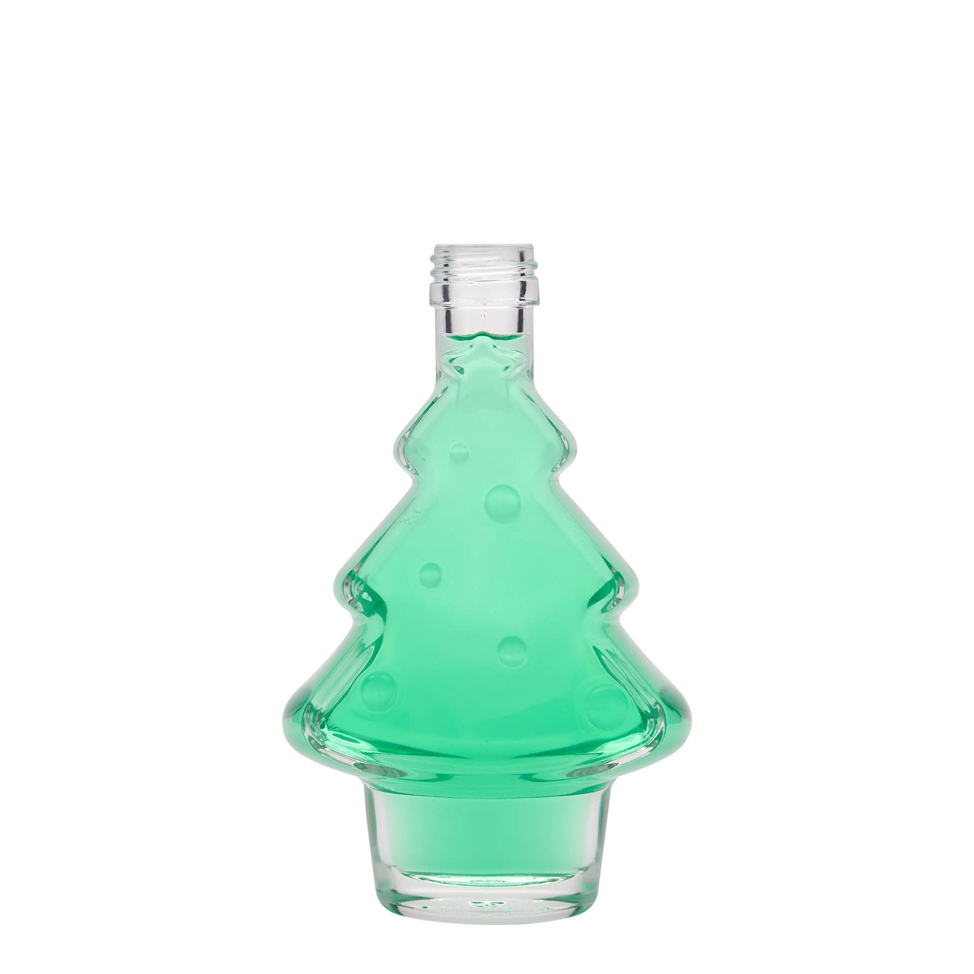 Flacon en verre 200 ml 'Sapin', ouverture : PP 28