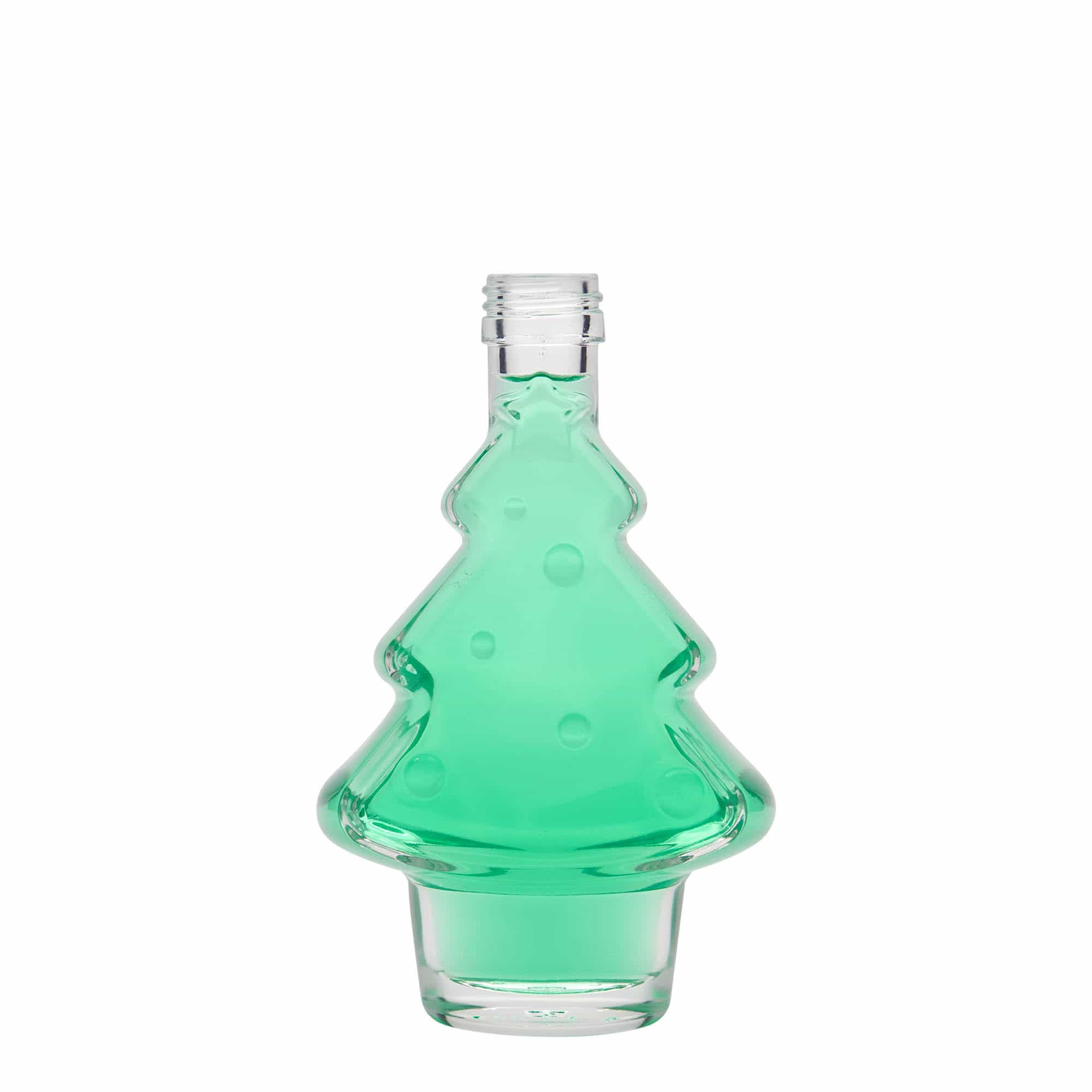 Flacon en verre 200 ml « Sapin », ouverture : PP 28