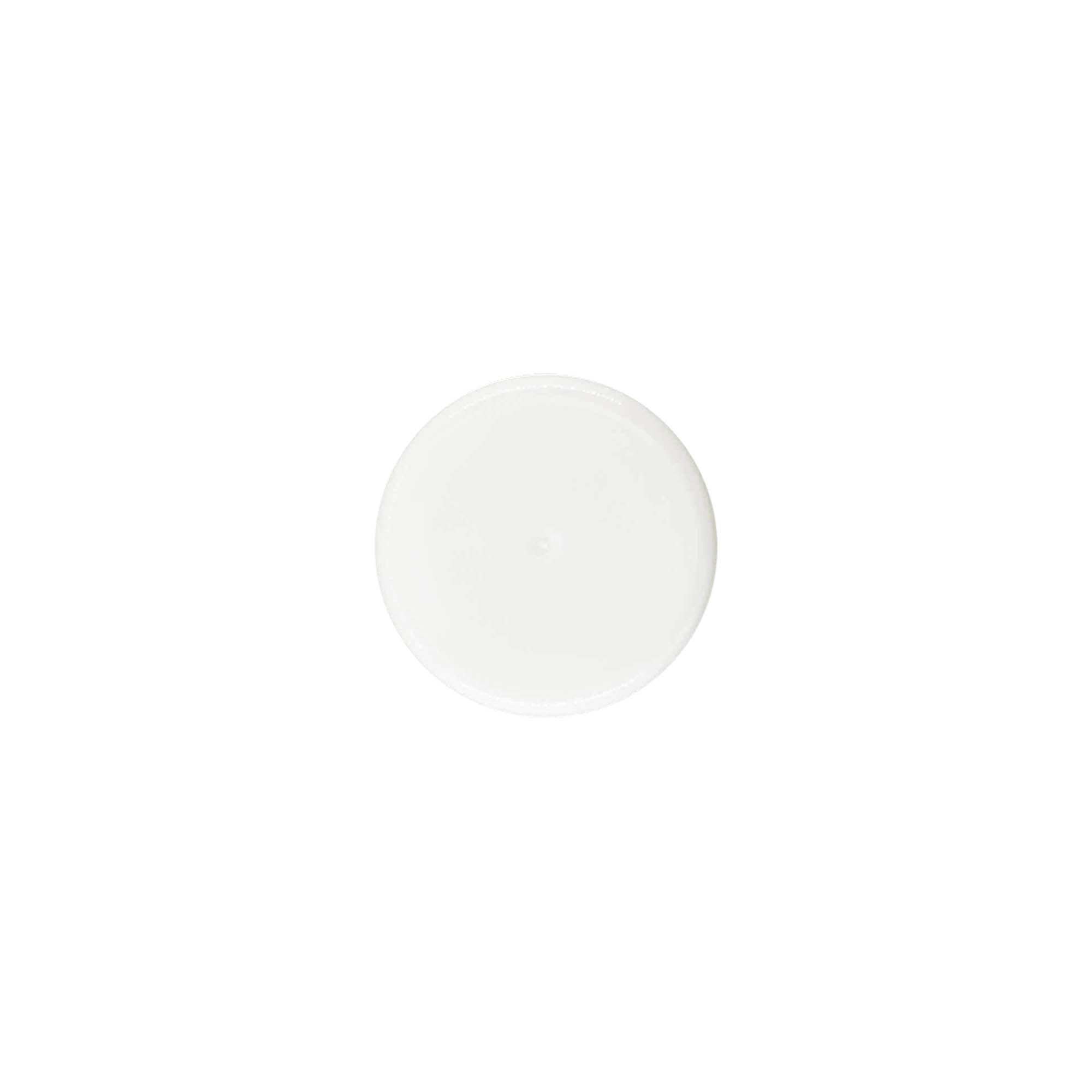 Bouchon à vis, plastique PP, blanc, pour ouverture : 24/410