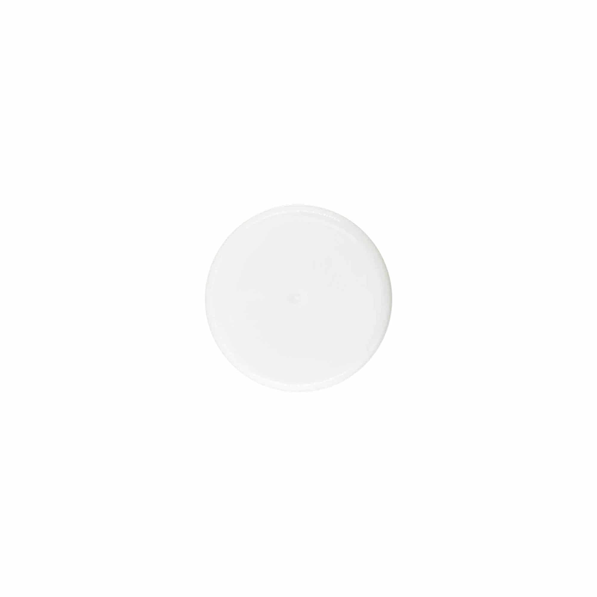 Bouchon à vis, plastique PP, blanc, pour ouverture : 24/410