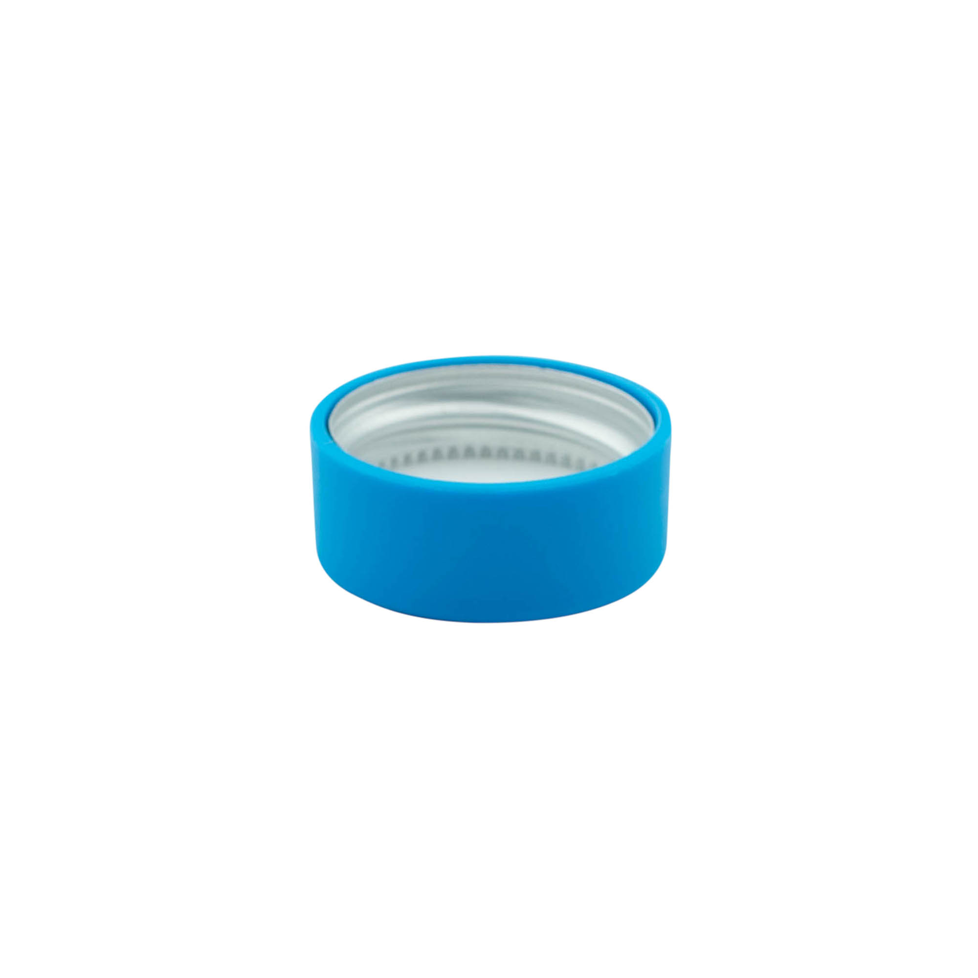 Bouchon à vis, plastique ABS, bleu eau, pour ouverture : GPI 28/400