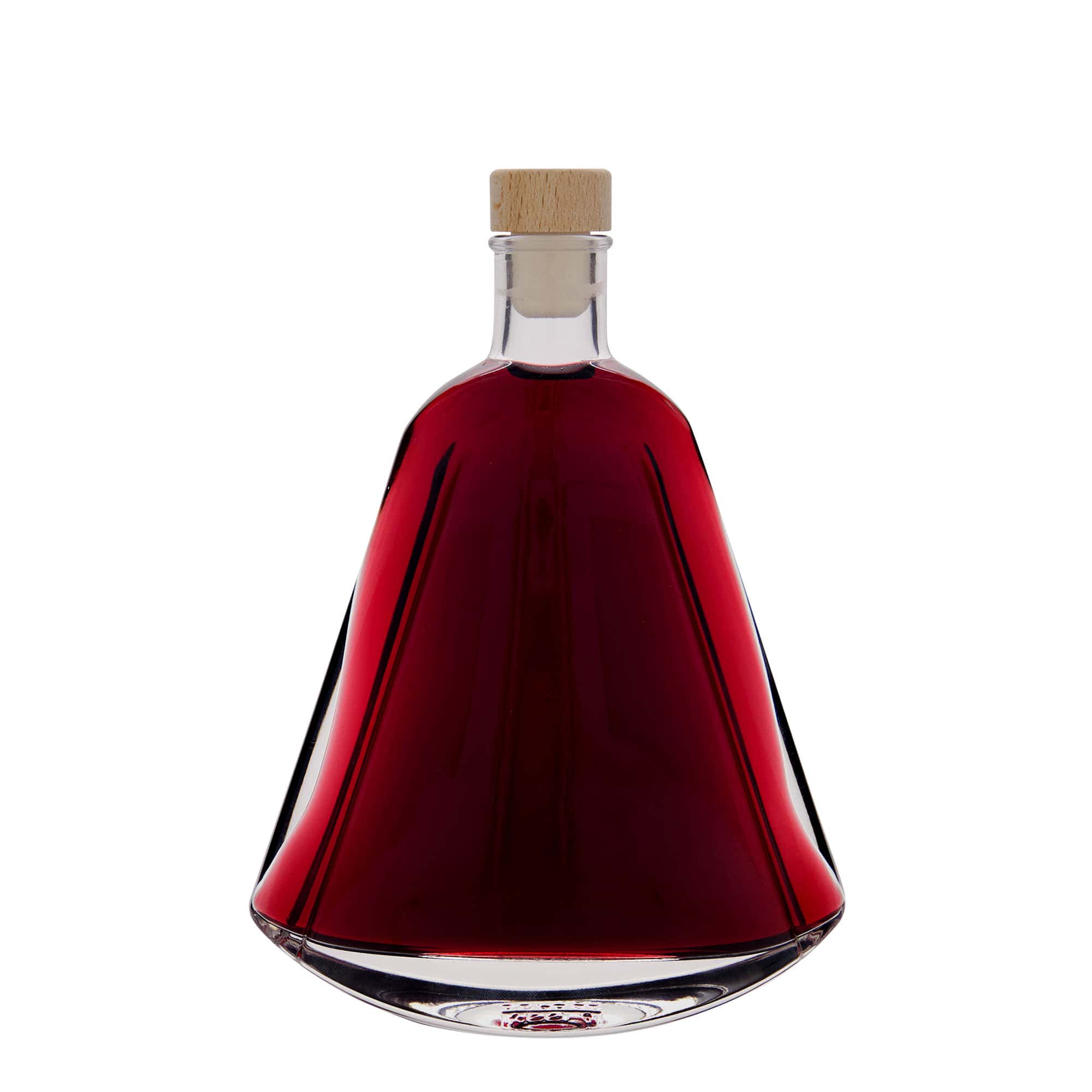 Bouteille en verre 350 ml 'Maurizio', ovale, ouverture : bouchon en liège