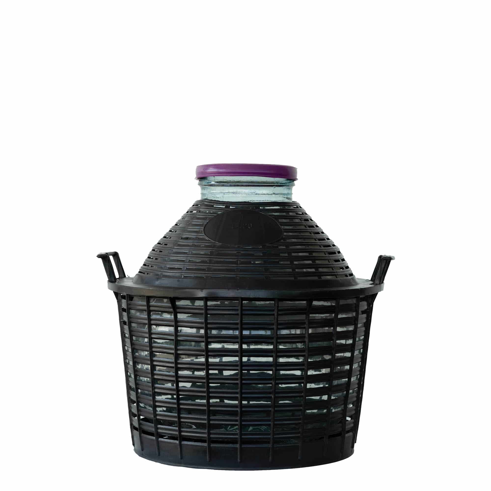 20 l bouteille ballon à large col, verre, ouverture : bouchon à vis
