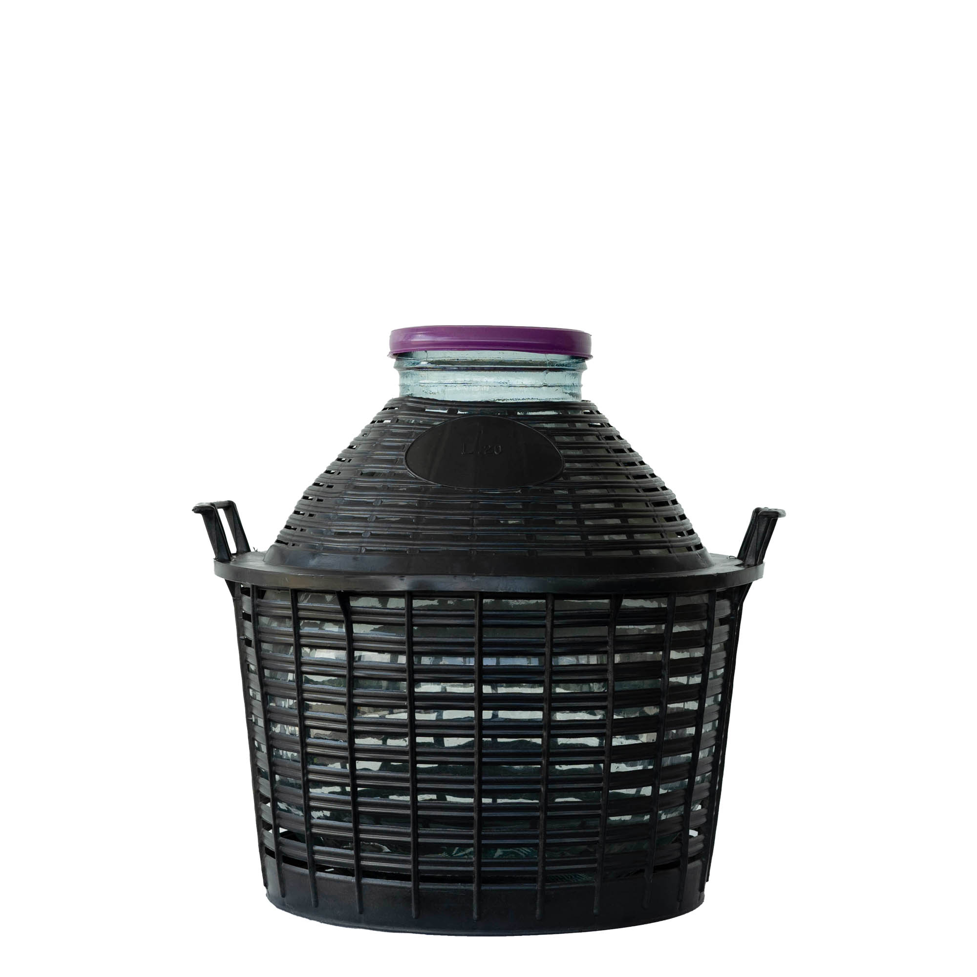 20 l bouteille ballon à large col, verre, ouverture : bouchon à vis
