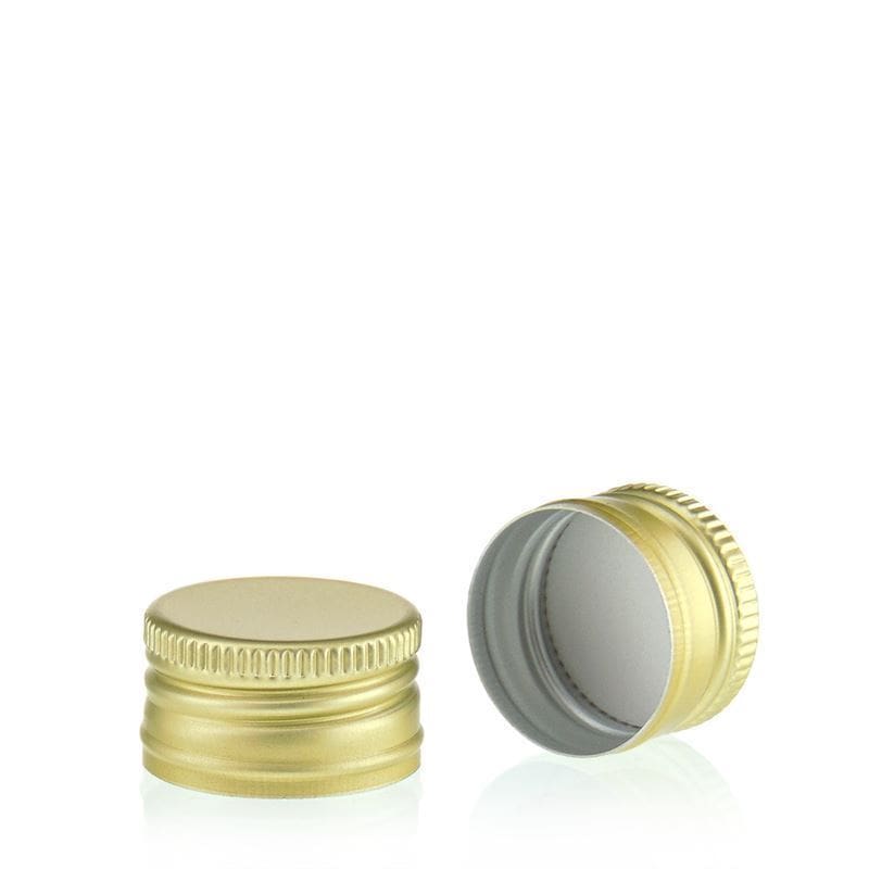 Bouchon à vis, métal, doré, pour ouverture : PP 24 Bouchon à vis, métal, doré, pour ouverture : PP 24