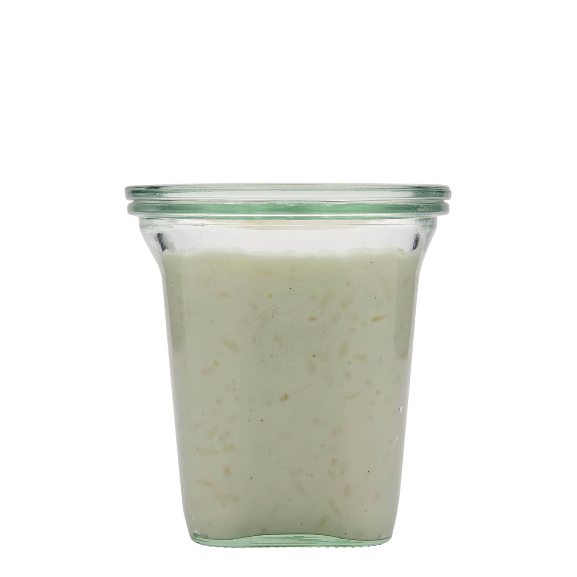 545 ml WECK Quadroglas, carré, ouverture : bord rond