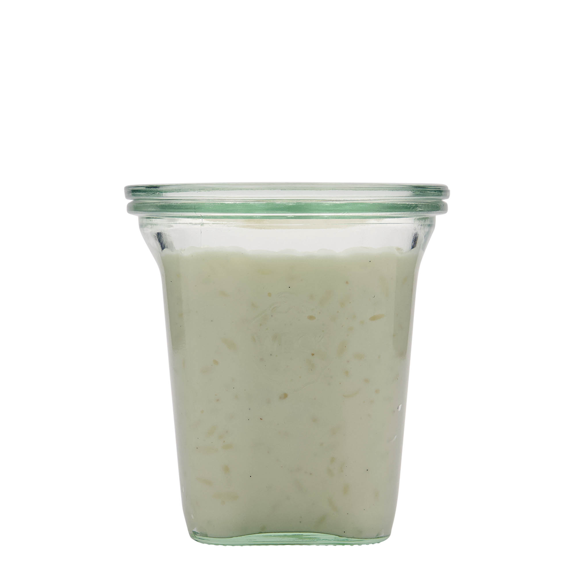 545 ml WECK Quadroglas, carré, ouverture : bord rond
