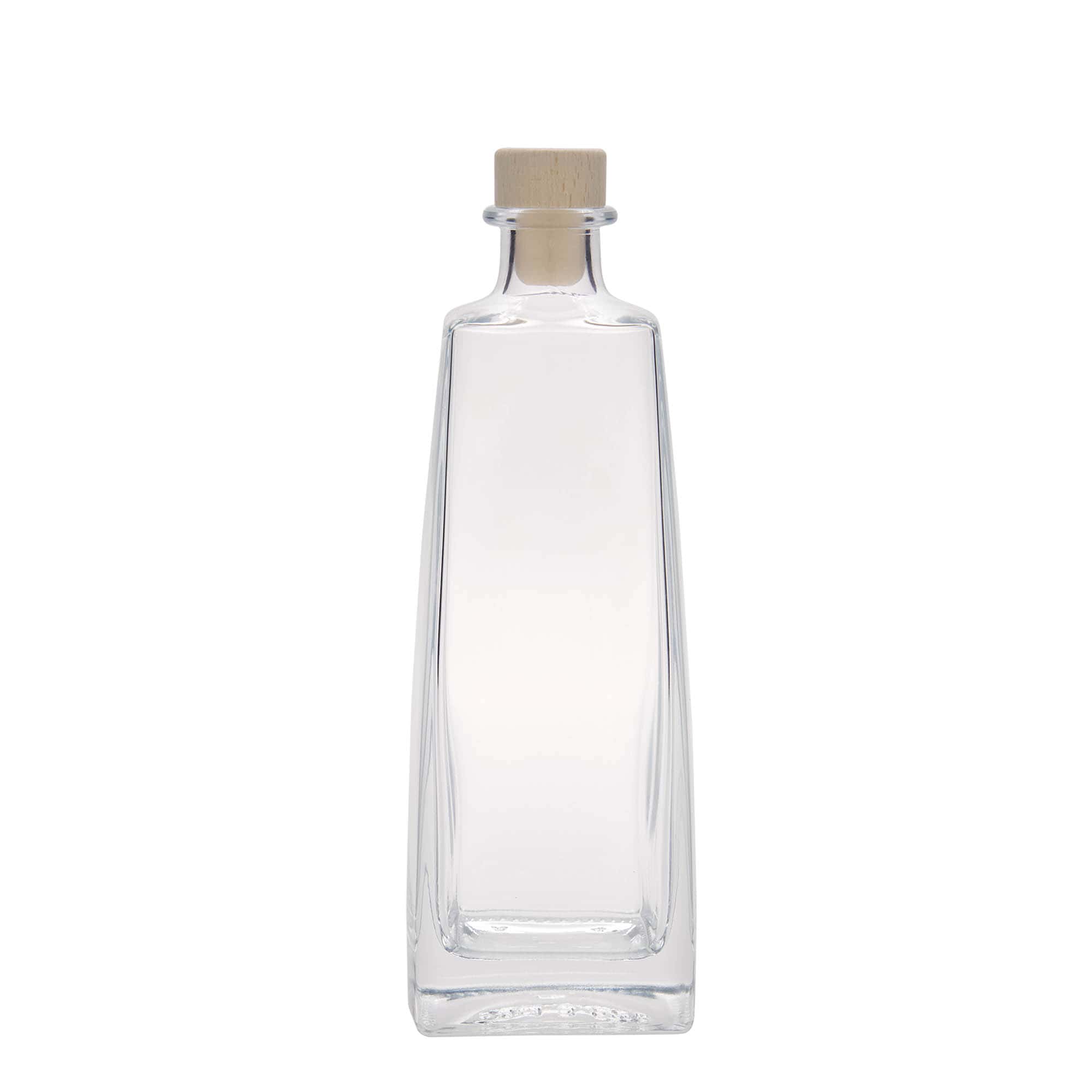 Bouteille en verre 500 ml « Timmy », rectangulaire, ouverture : bouchon en liège