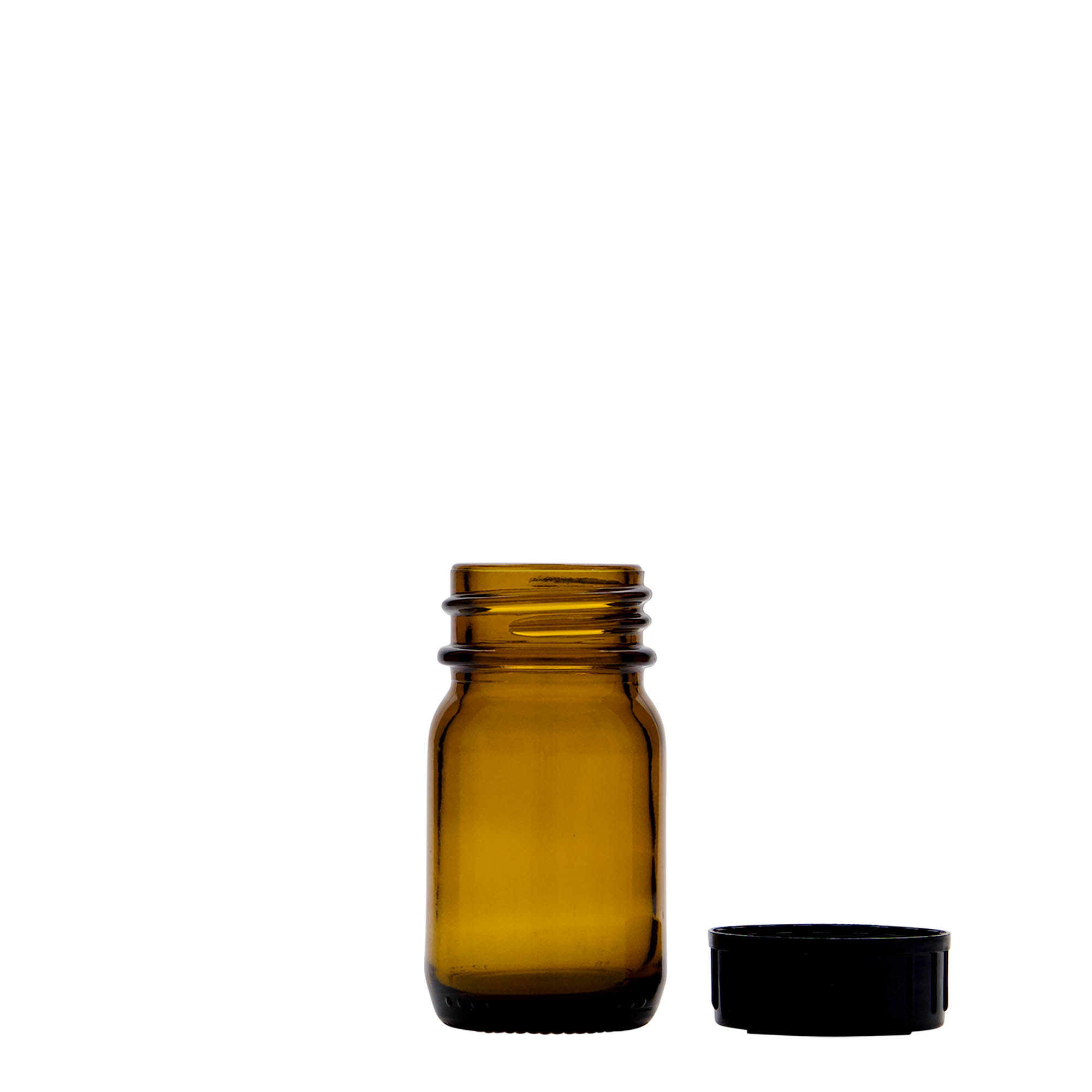 30 ml flacon à col large, brun, ouverture : DIN 32
