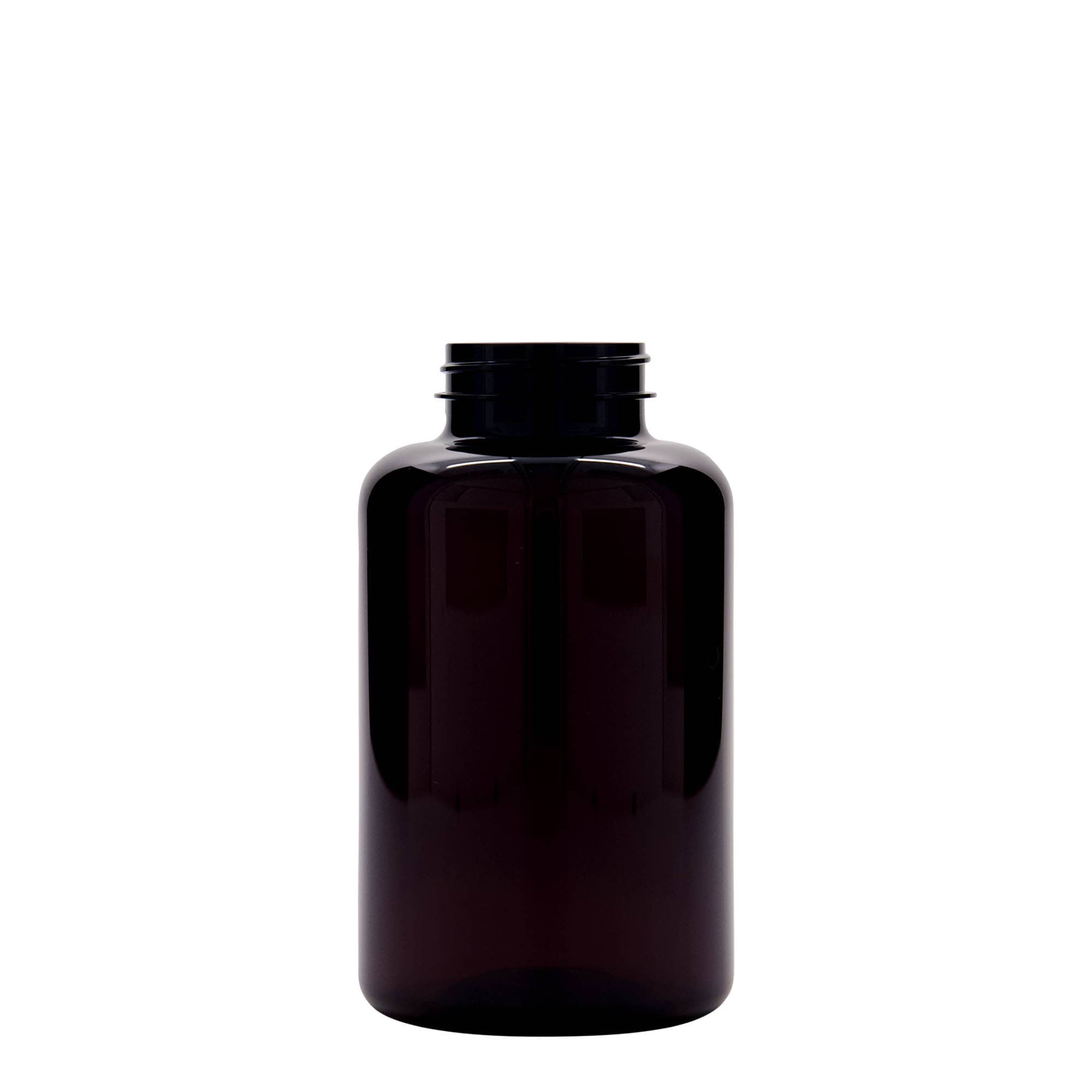 500 ml emballage PET, plastique, brun, ouverture : 45/400