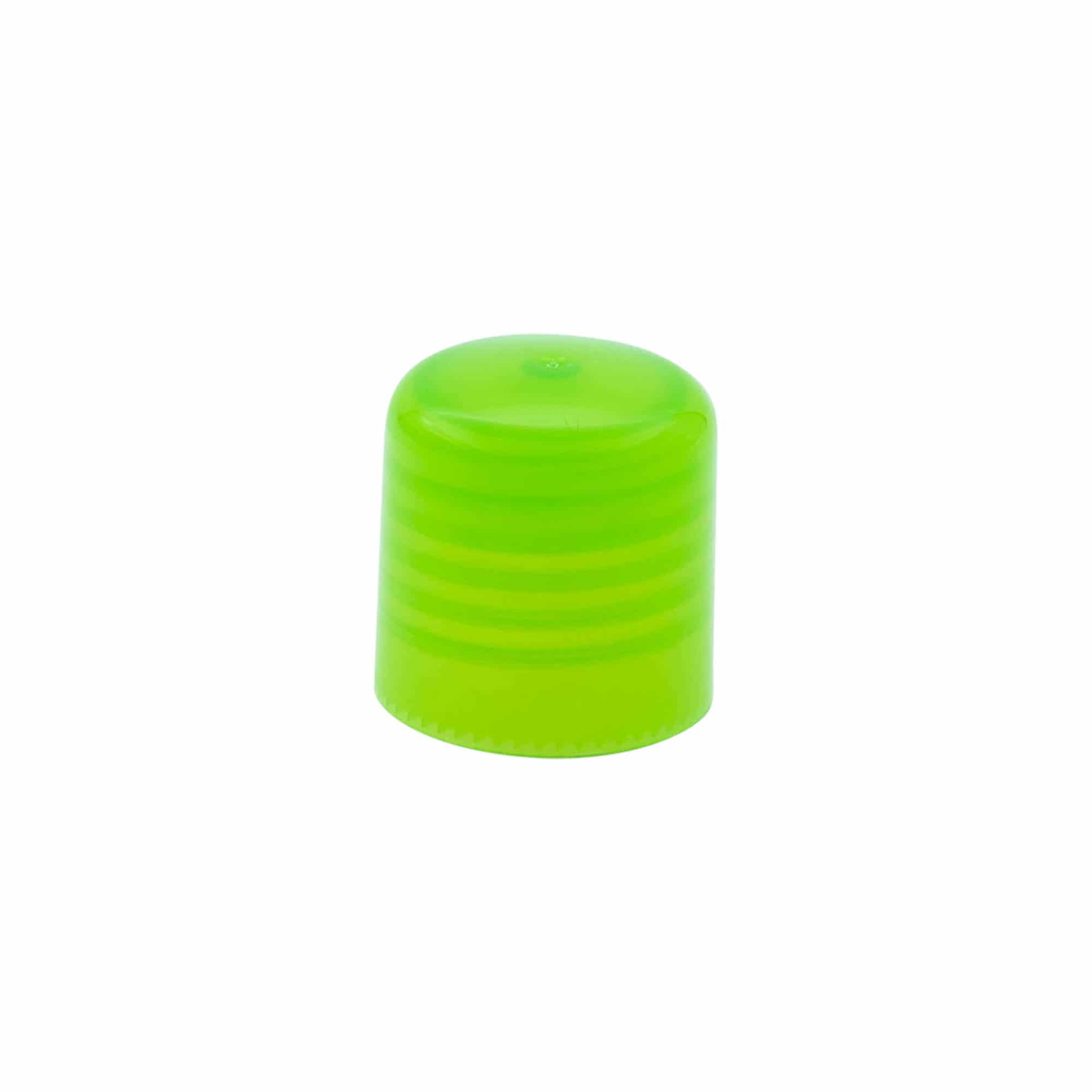 Bougage à vis avec insert de pulvérisation, plastique PP, vert, pour bouchage: 24/410