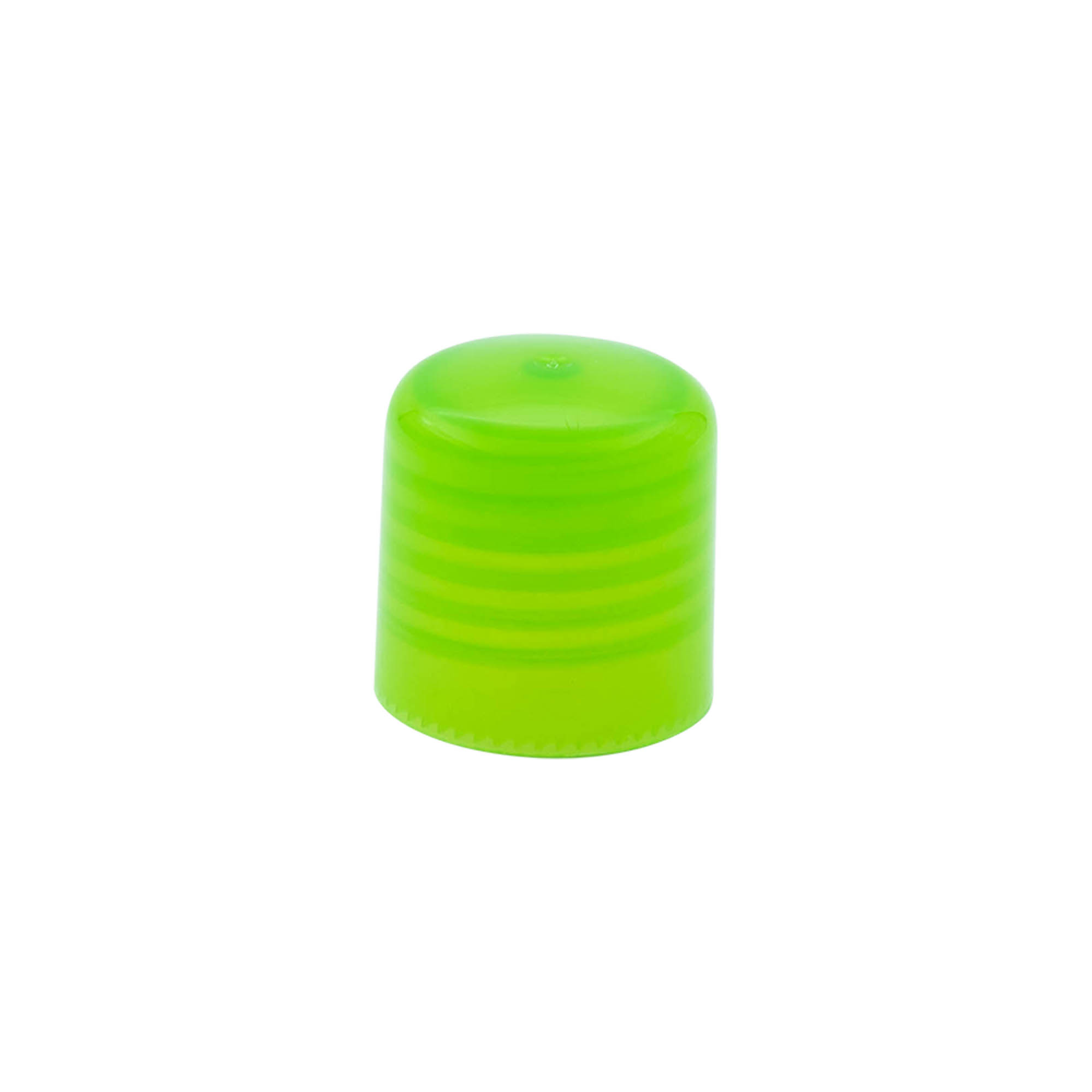 Bouchon à vis avec insert de seringue, plastique PP, vert, pour ouverture : 24/410