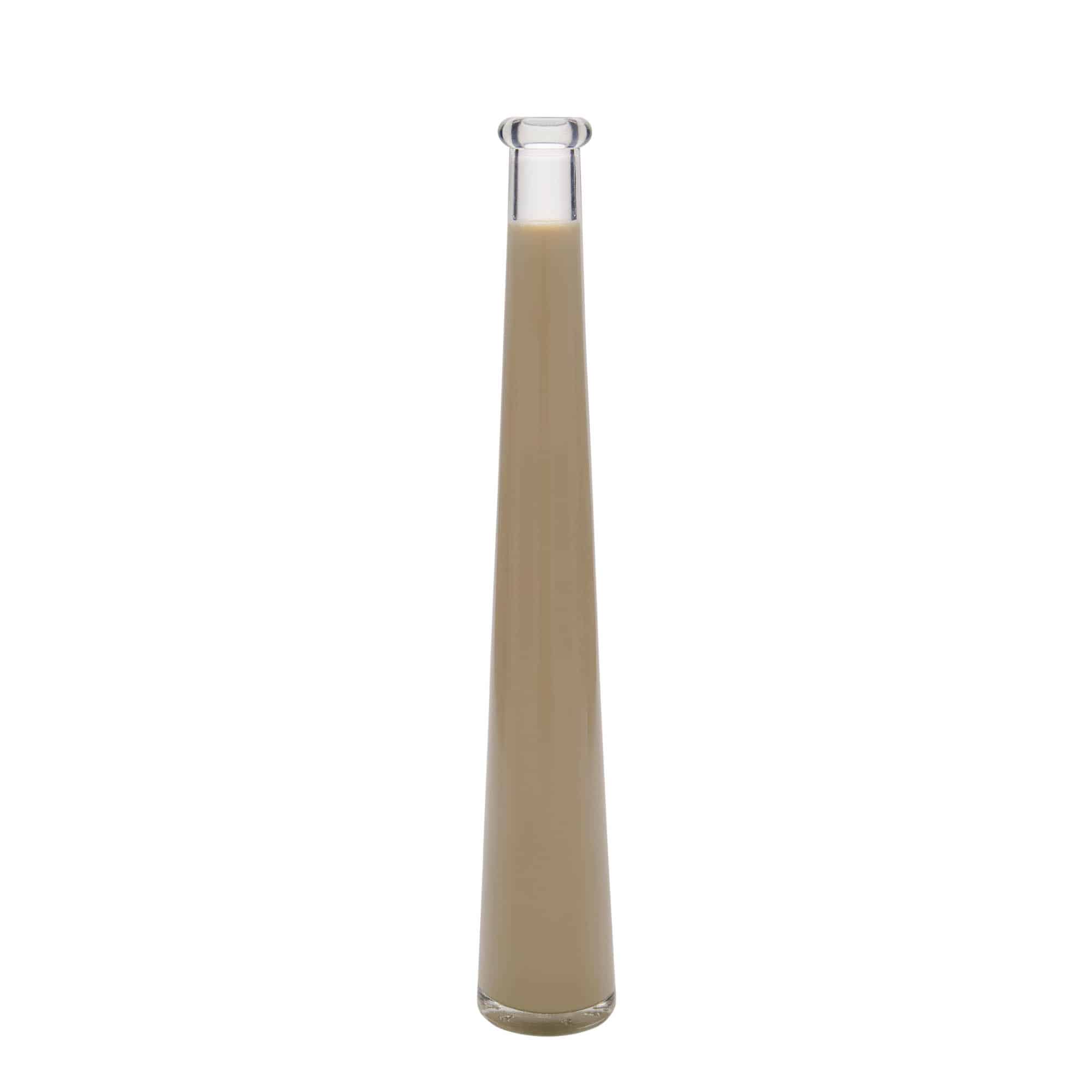 Bouteille en verre 200 ml 'Dama Rondo', bouchage: bouchon