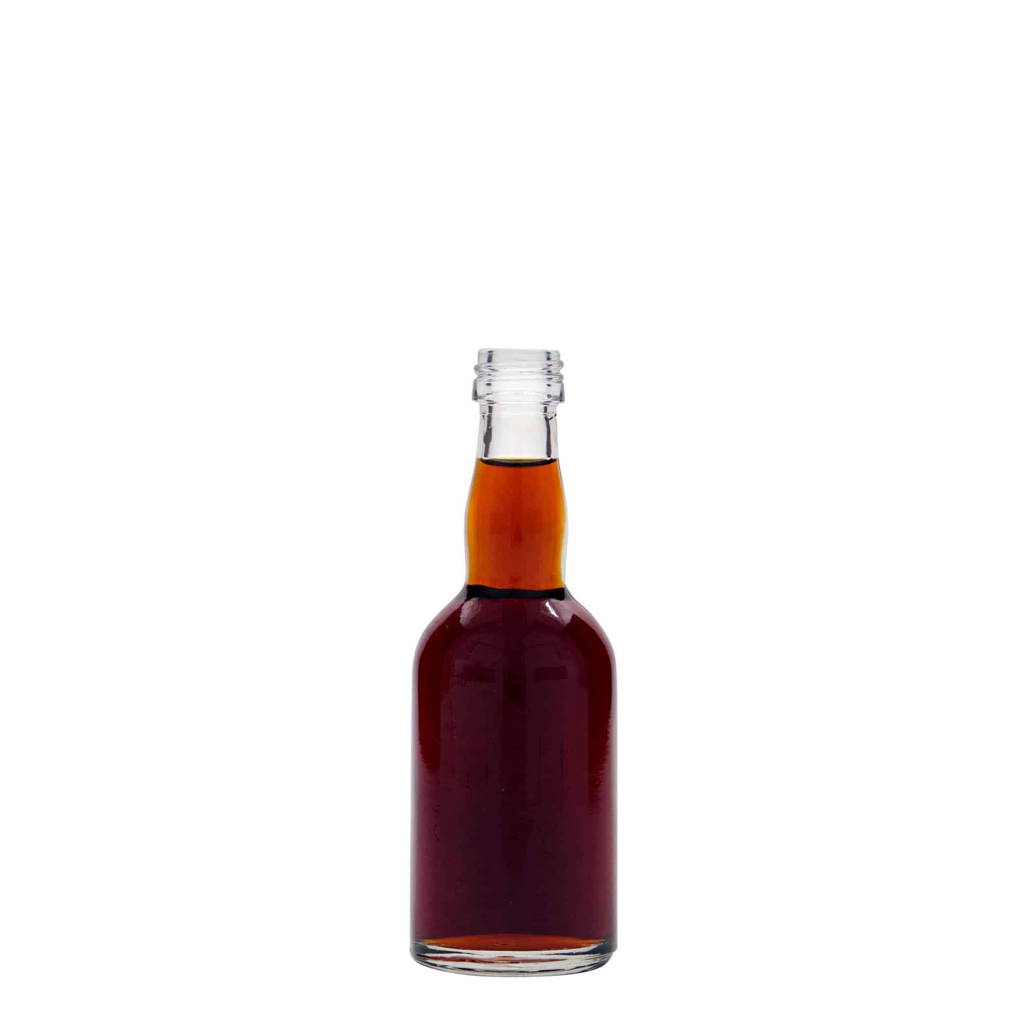 Bouteille en verre 50 ml 'Proba', bouchage: PP 18