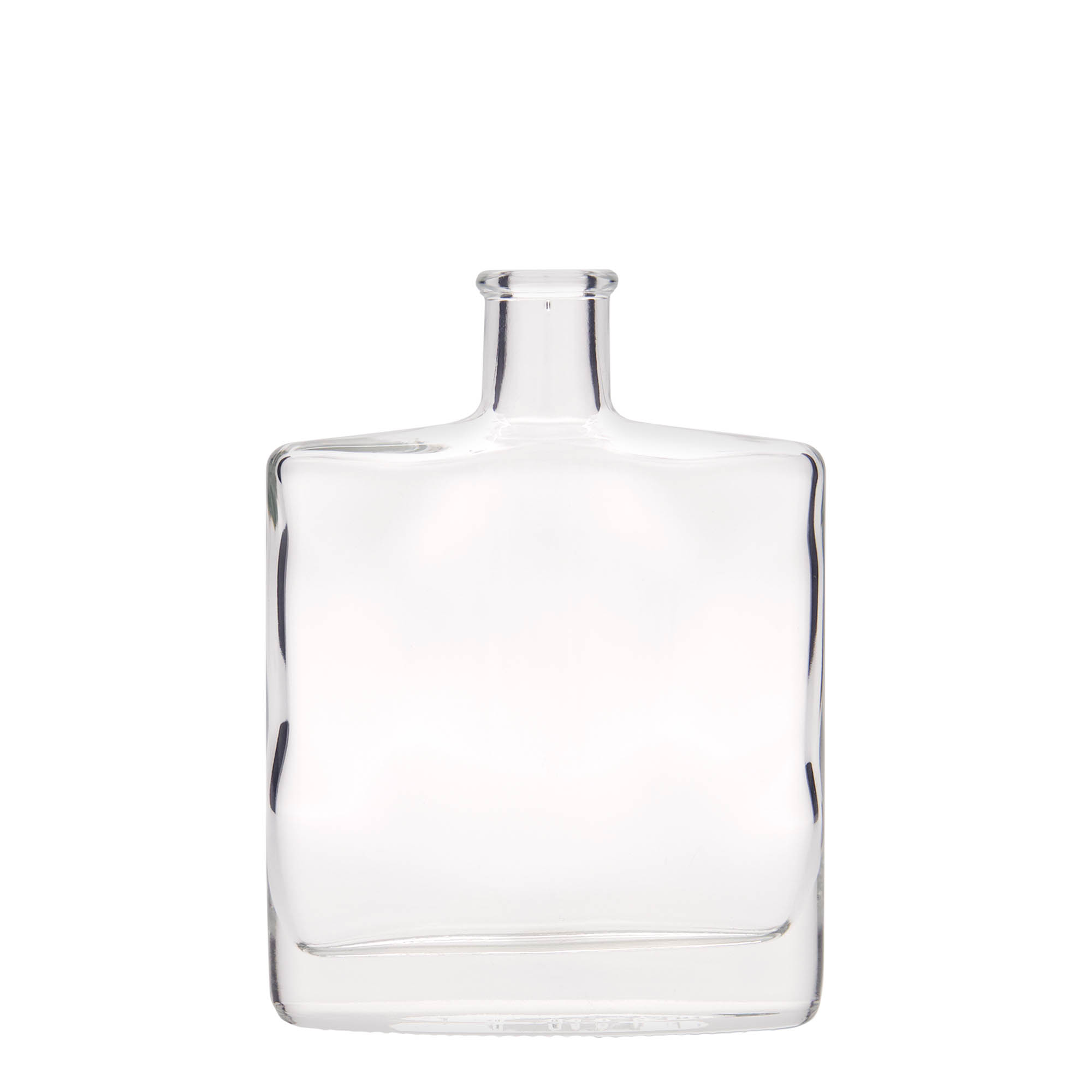 Bouteille en verre 350 ml 'Zorbas', ovale, ouverture : bouchon en liège Bouteille en verre 350 ml 'Zorbas', ovale, ouverture : bouchon en liège