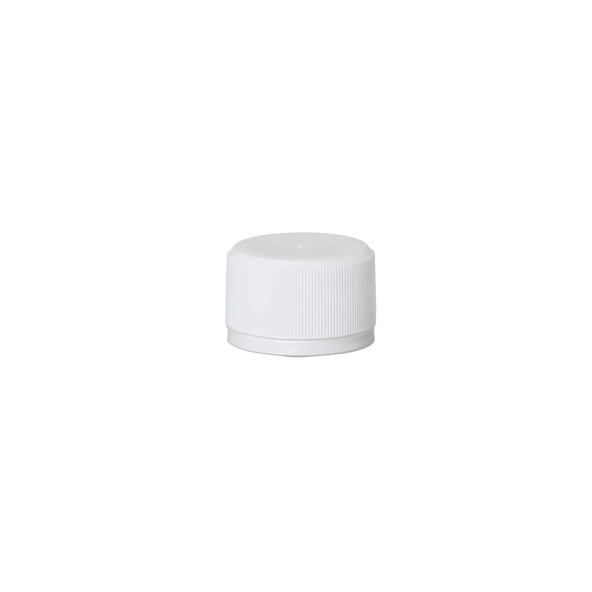 Bouchon à vis Variante A, plastique PP, blanc, pour ouverture : PP 28 Bouchon à vis Variante A, plastique PP, blanc, pour ouverture : PP 28