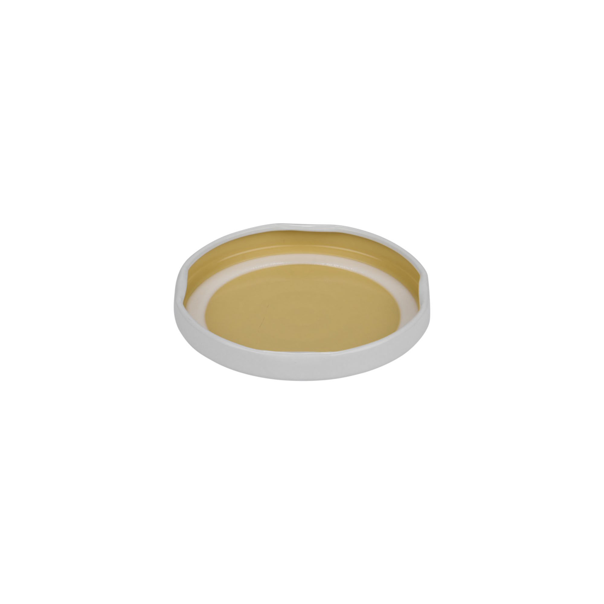 Bouchon à vis, tôle blanche, blanc, pour ouverture : TO 63