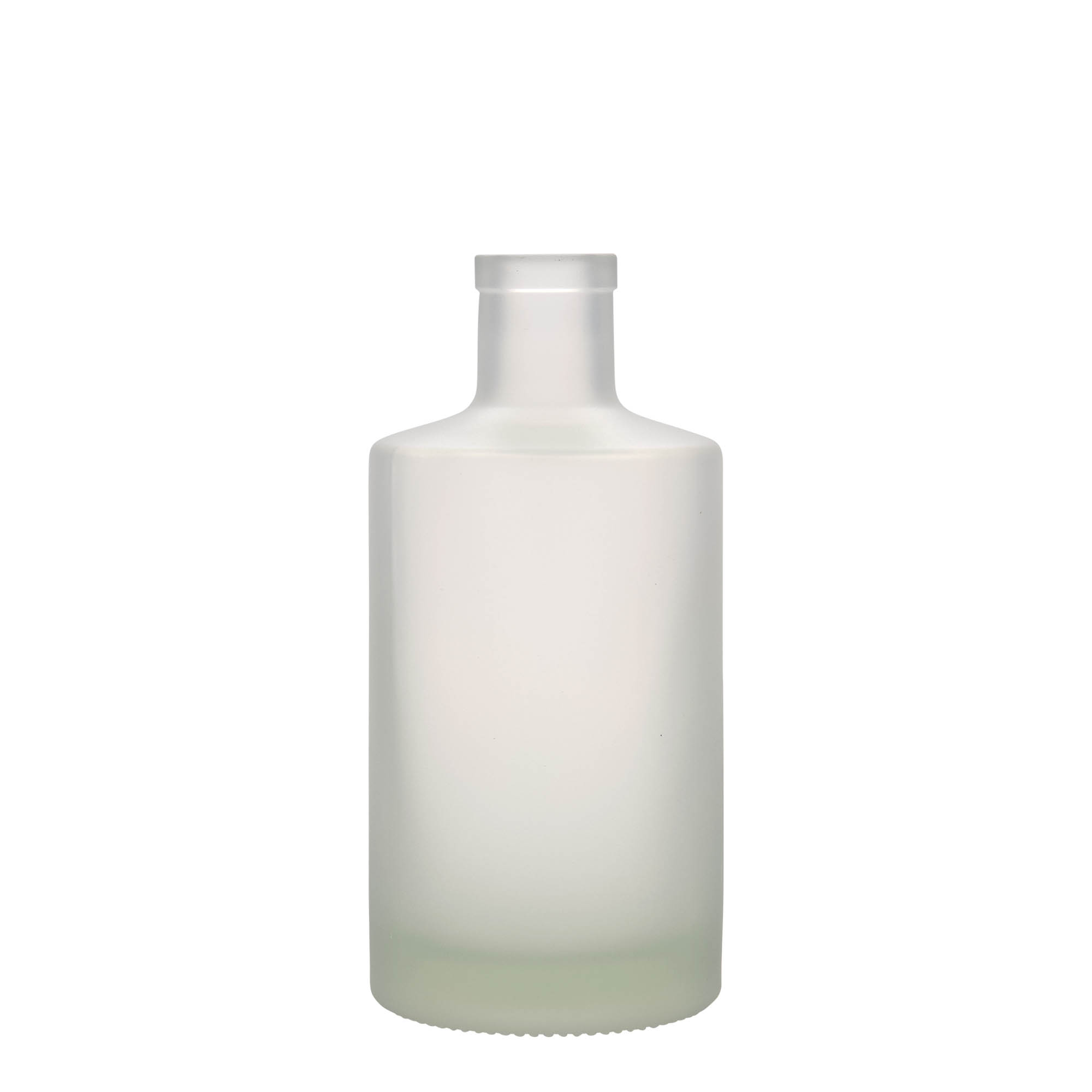 Bouteille en verre 500 ml « Caroline », givrée, ouverture : bouchon en liège