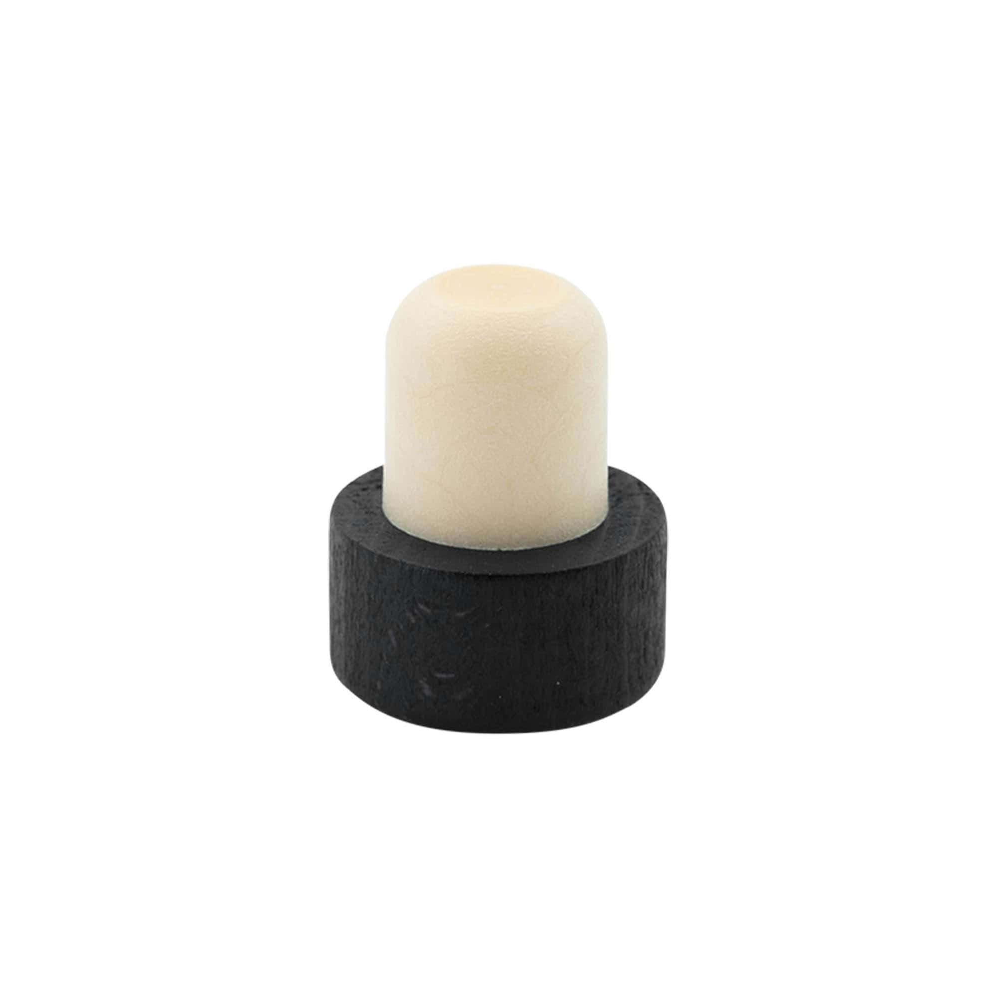 Bouchon à prise 19 mm, bois/plastique, noir, pour embouchure : liège