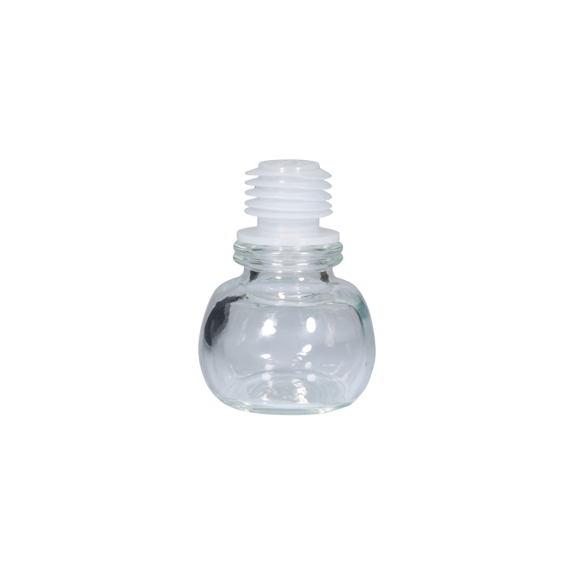 Bouchon à prise 19 mm, verre, pour embouchure : liège Bouchon à prise 19 mm, verre, pour embouchure : liège