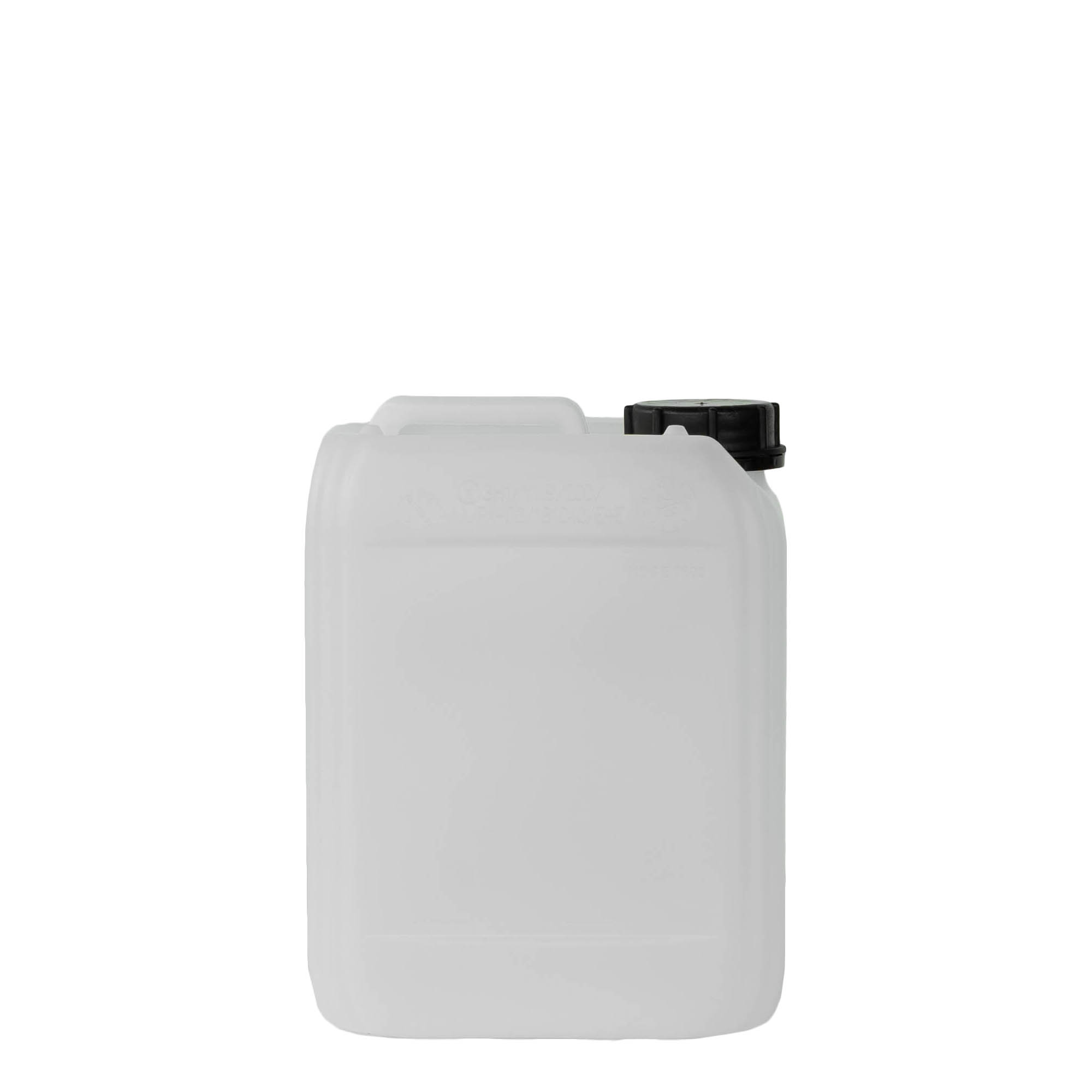 Bidon de 5 l, rectangulaire, plastique HDPE, naturel, ouverture : ND 55
