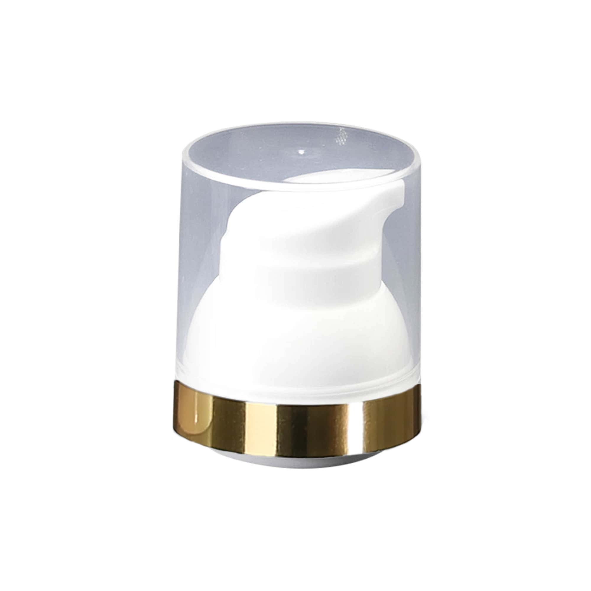 Pompe distributeur sans air 'Mezzo', plastique PP, blanc