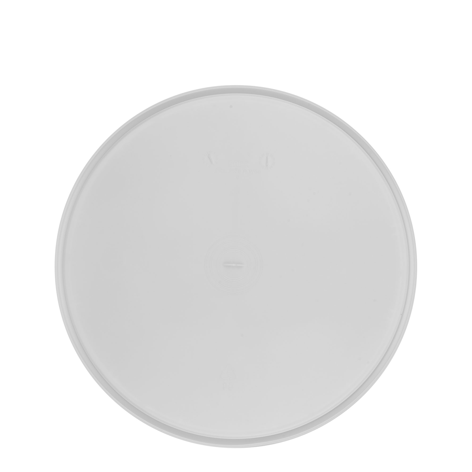 Couvercle pour seau de 20 l, plastique PP, blanc