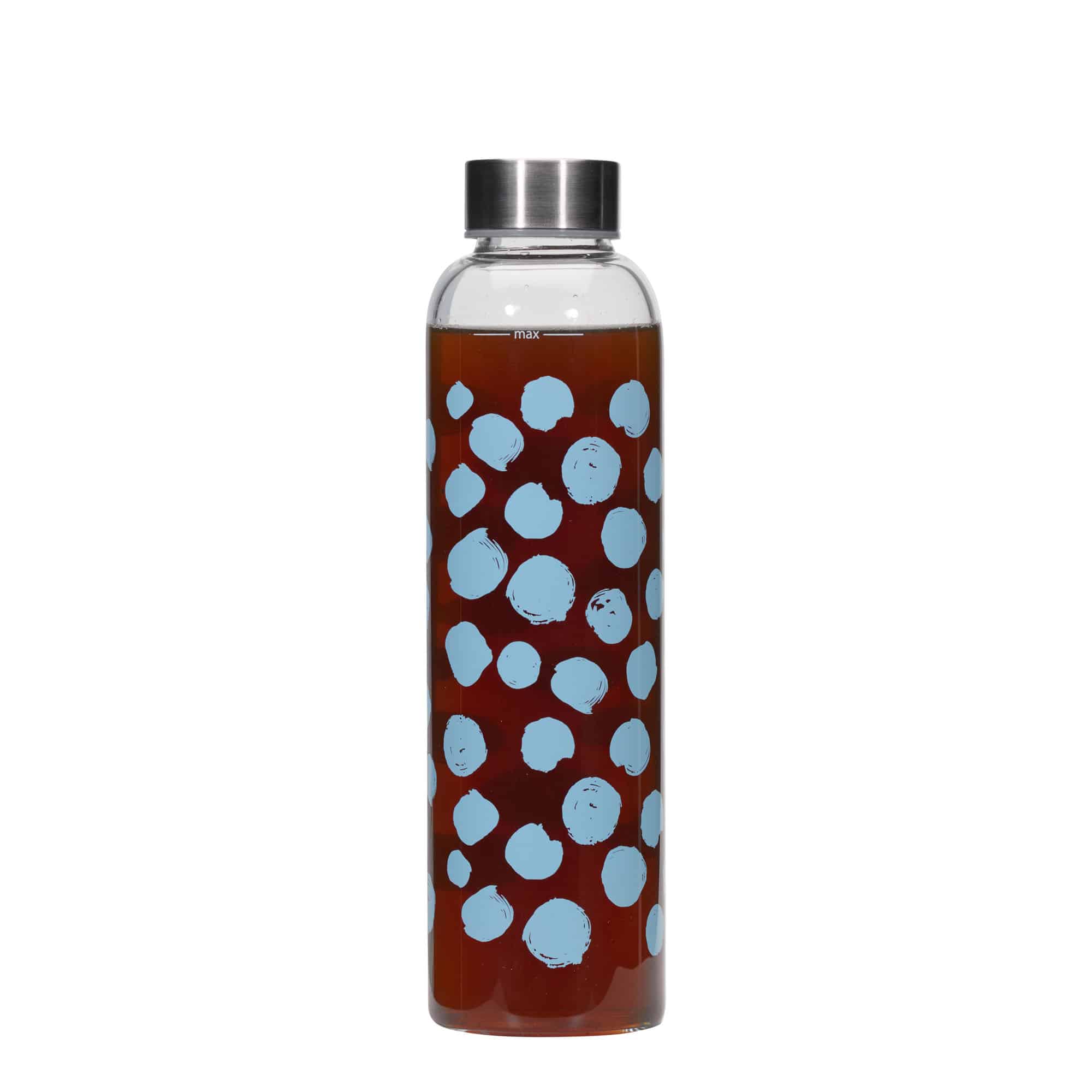 Bouteille d'eau 500 ml 'Perseus - Points bleus', ouverture : bouchon à vis