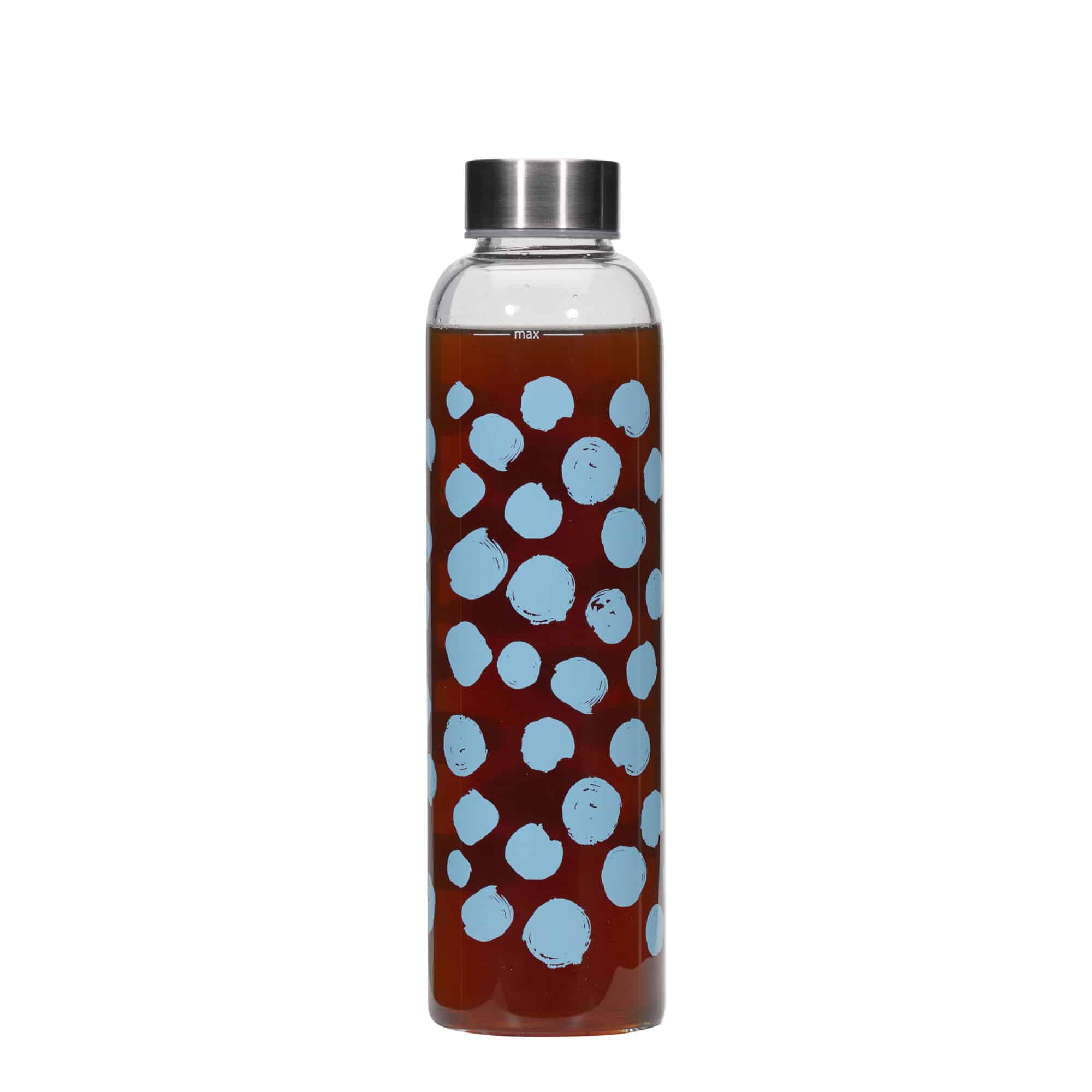 Bouteille d'eau 500 ml 'Perseus - Points bleus', ouverture : bouchon à vis