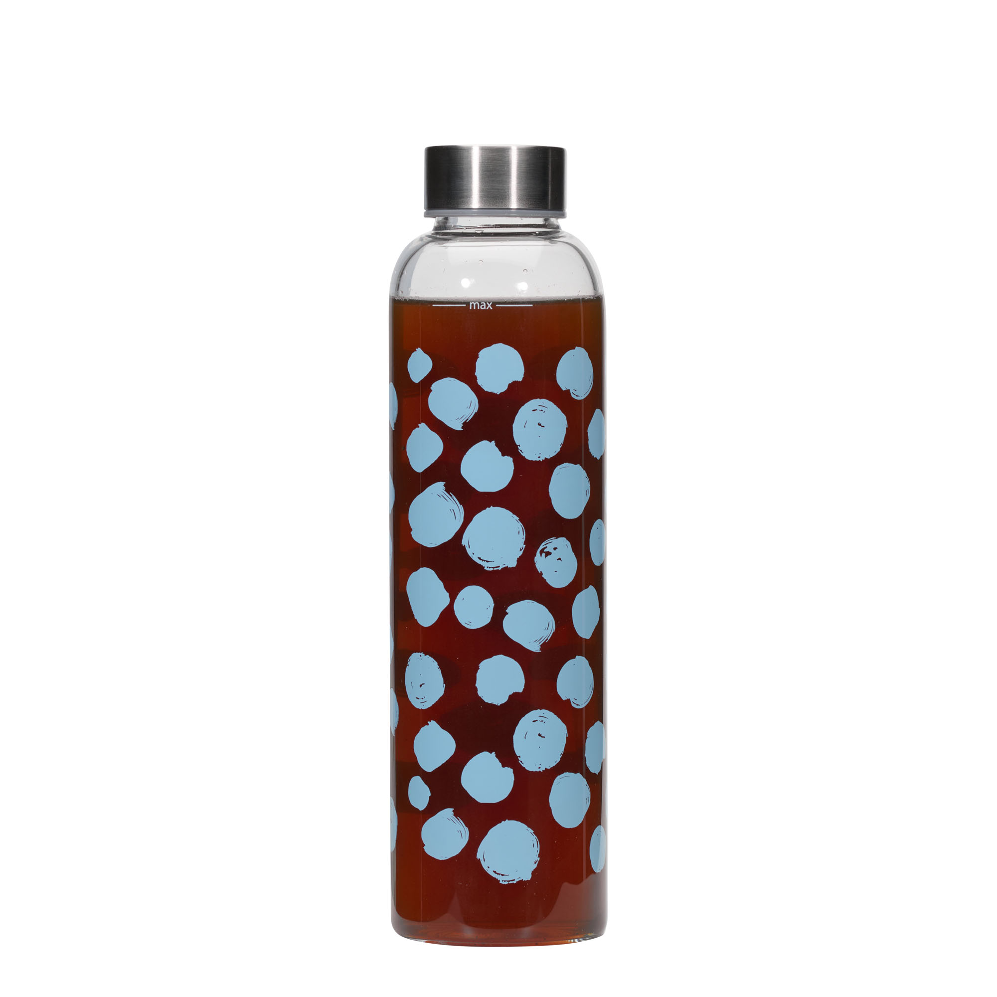 Bouteille d'eau 500 ml 'Perseus - Points bleus', ouverture : bouchon à vis