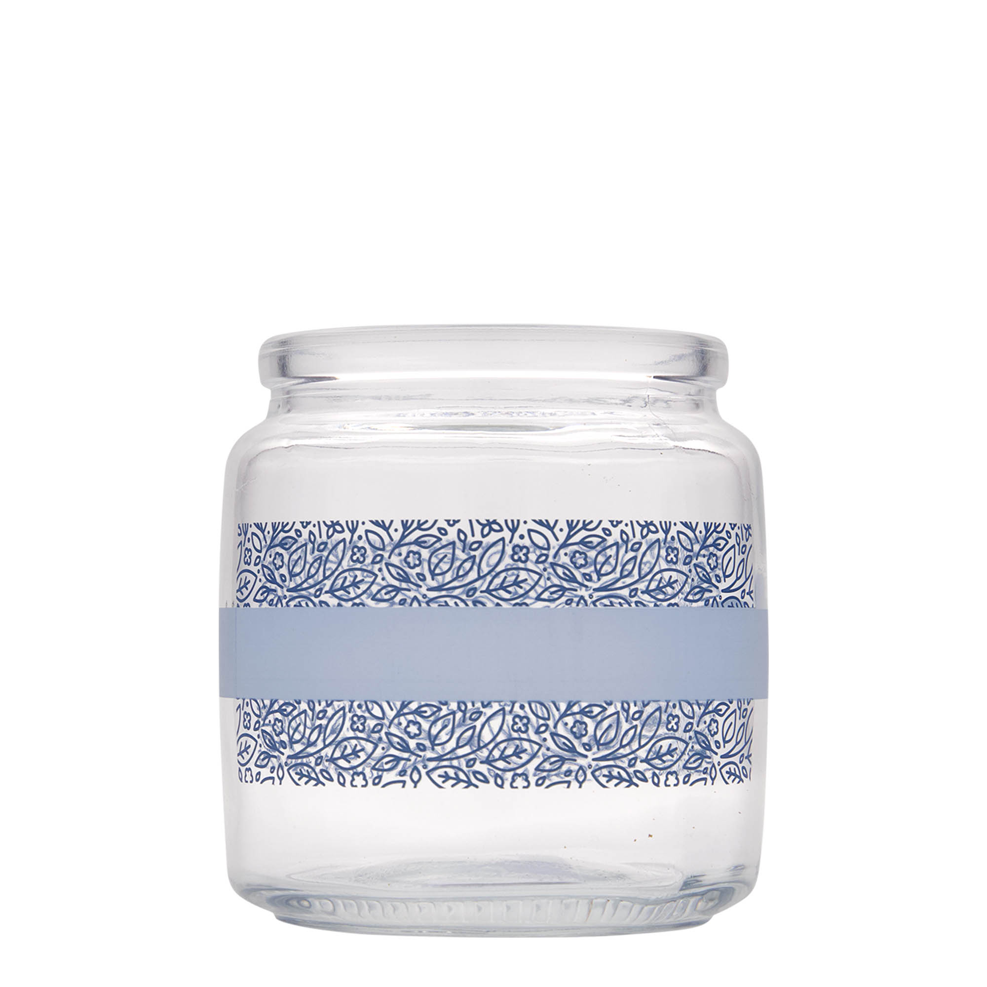 750 ml Verre à bouchon 'Giara', motif : Naturalmente blu, ouverture : bouchon