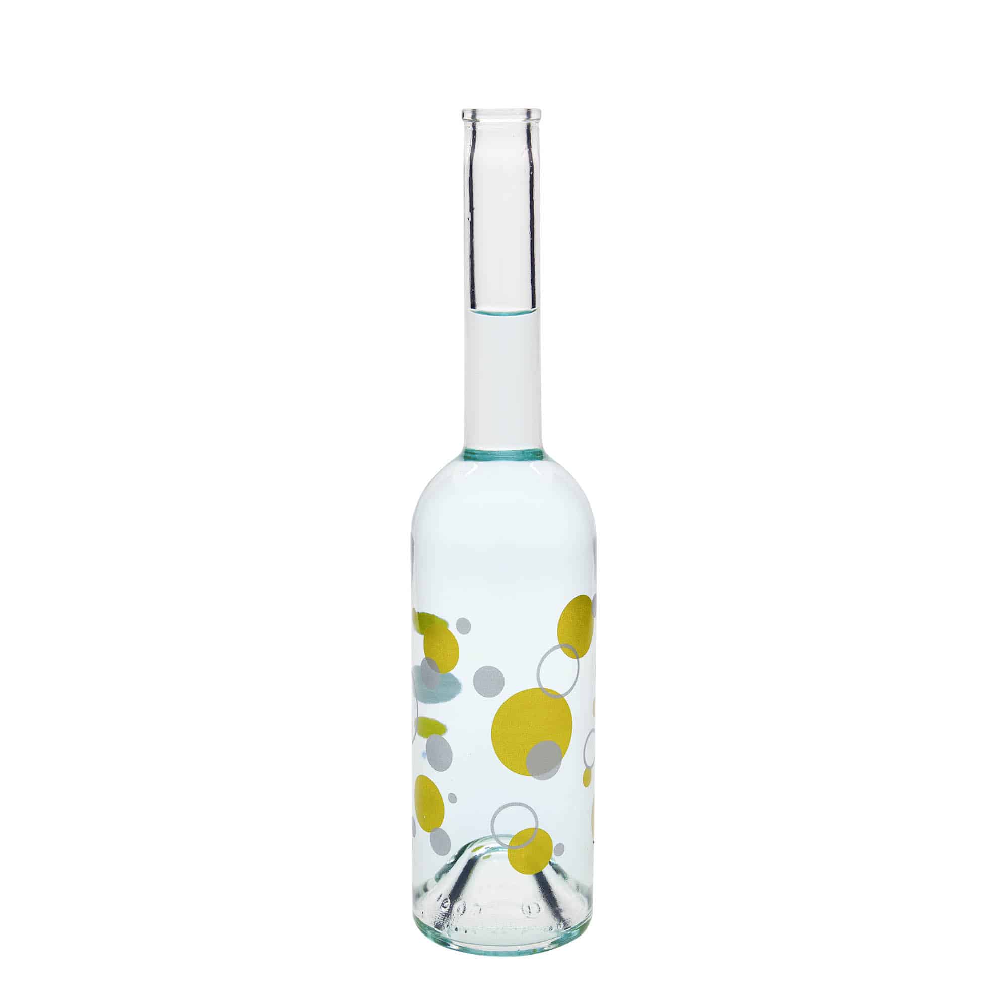 Bouteille en verre 500 ml 'Opera', motif : points, bouchage: bouchon